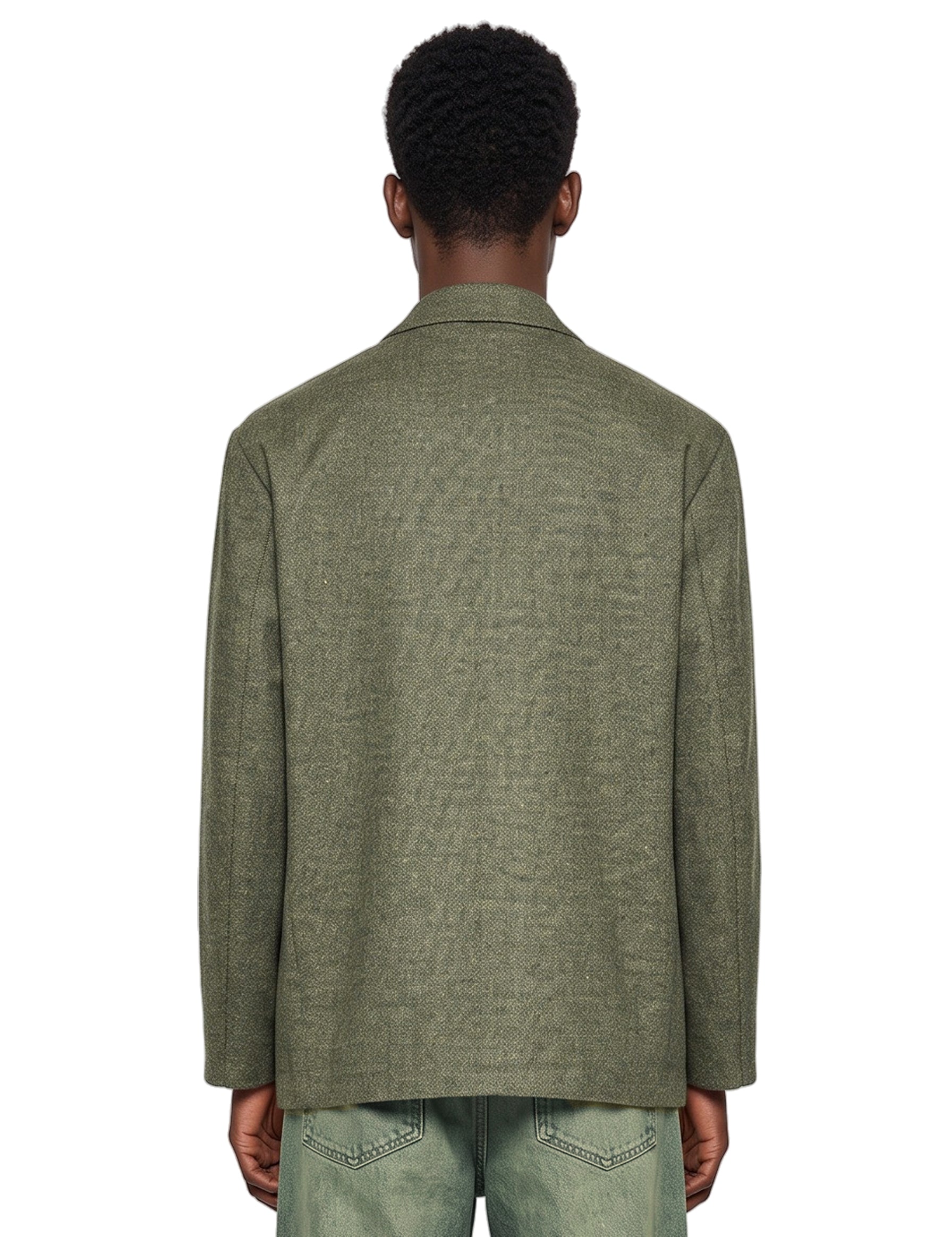 Blouson con tasche in verde 