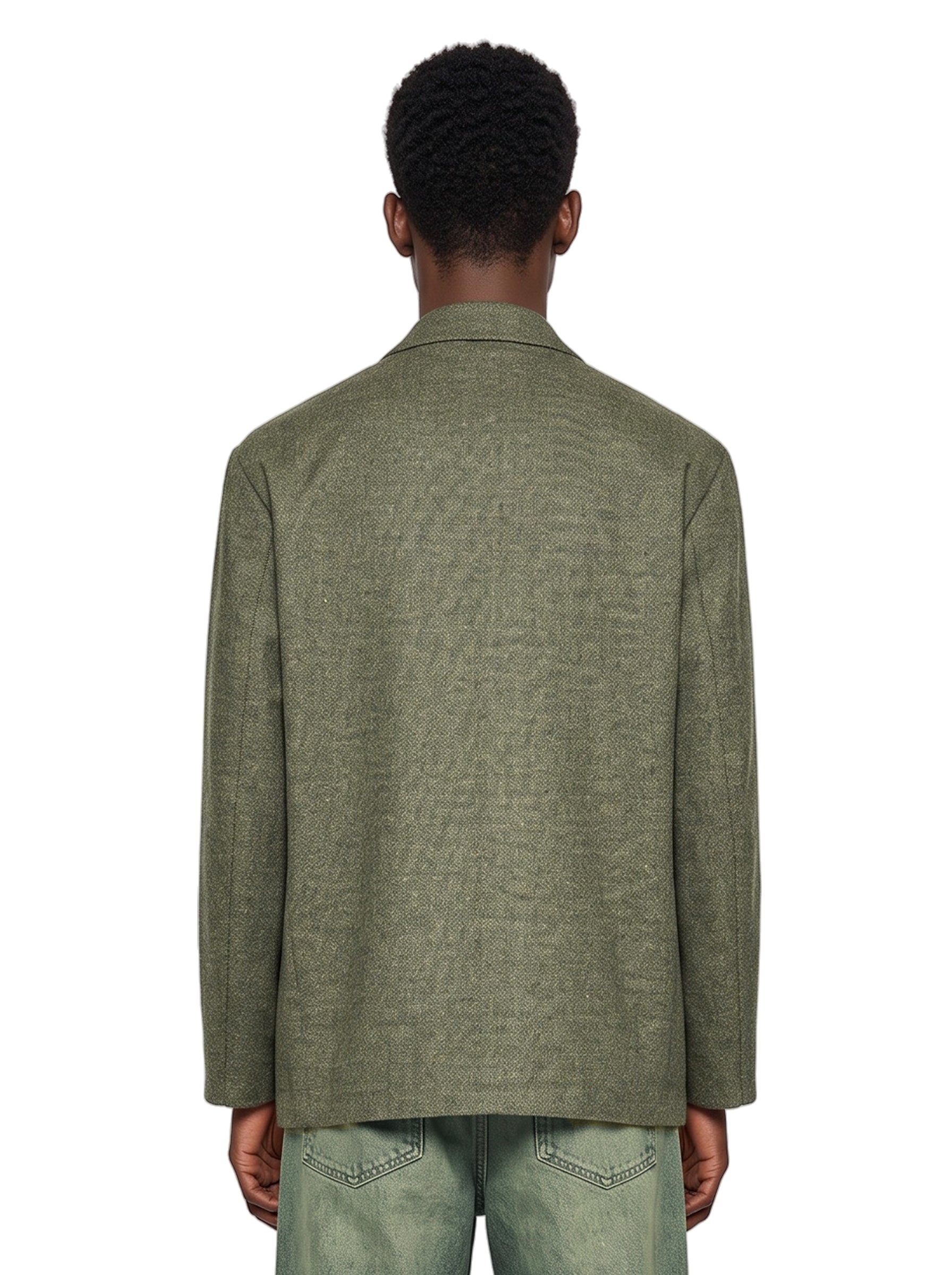 Blouson con tasche in verde 