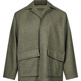 Blouson con tasche in verde 