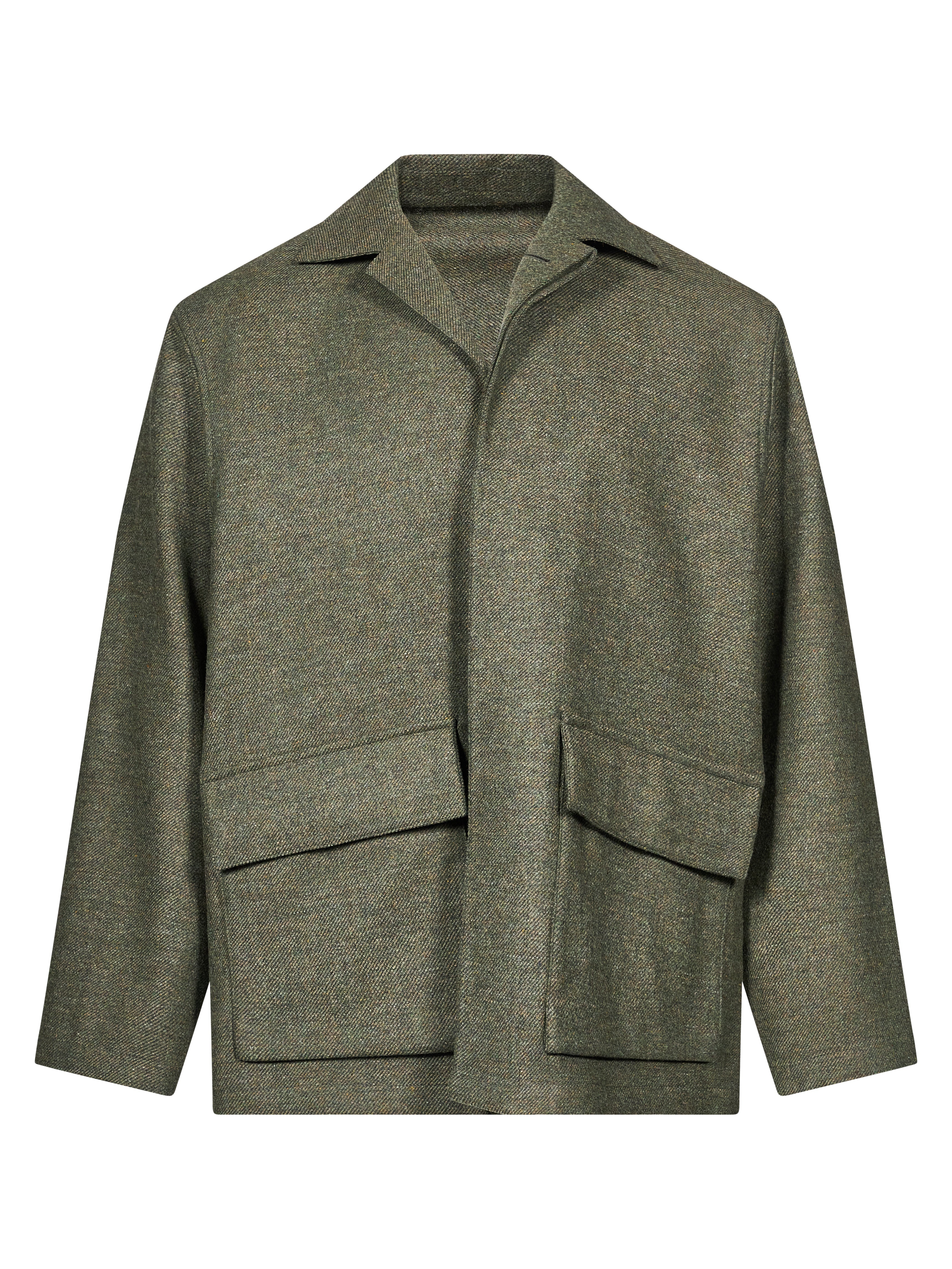 Blouson con tasche in verde 