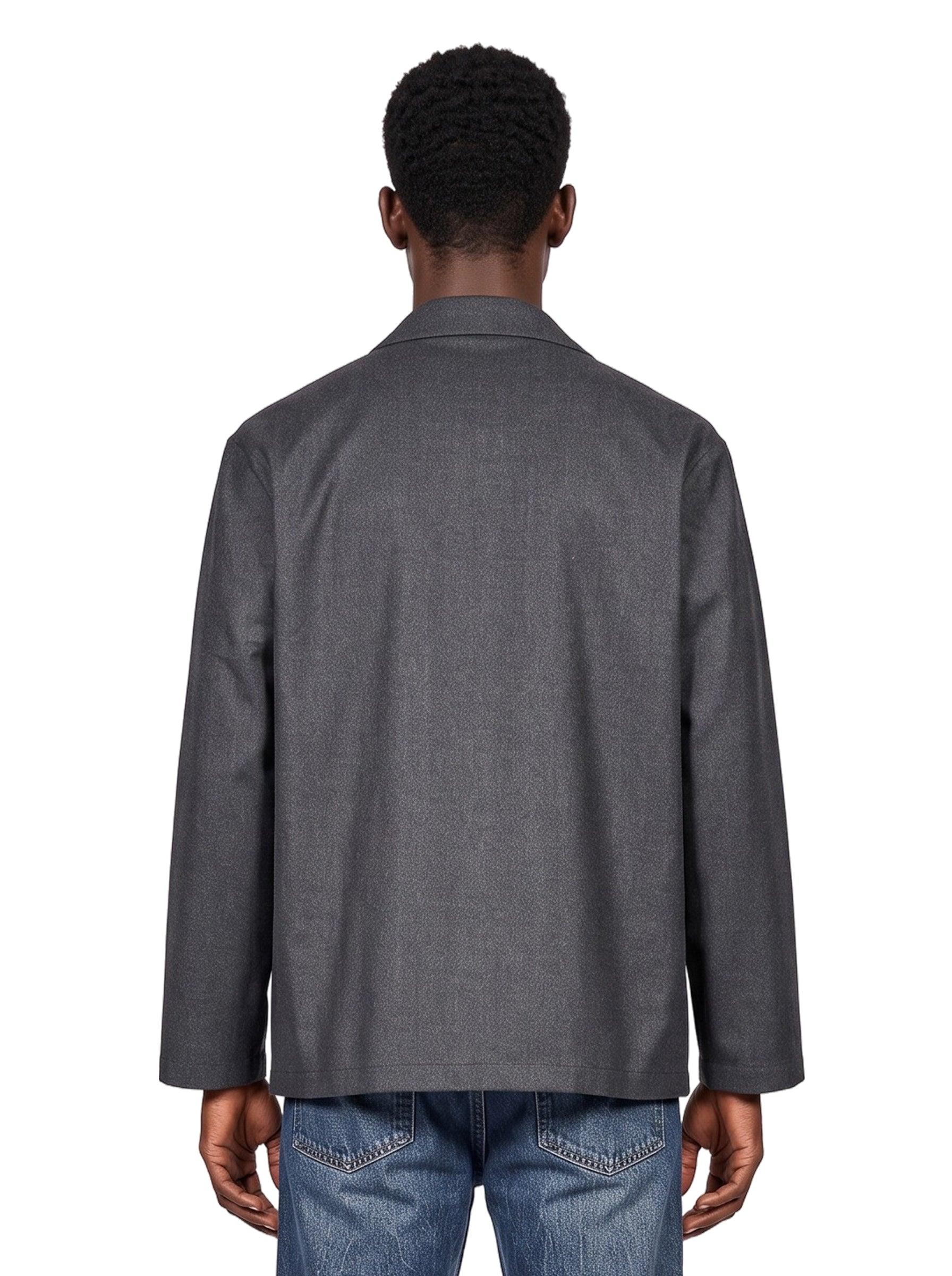 Blouson con tasche in grigio 