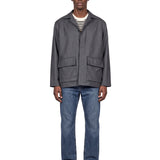 Blouson con tasche in grigio 
