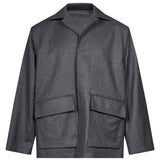 Blouson con tasche in grigio 