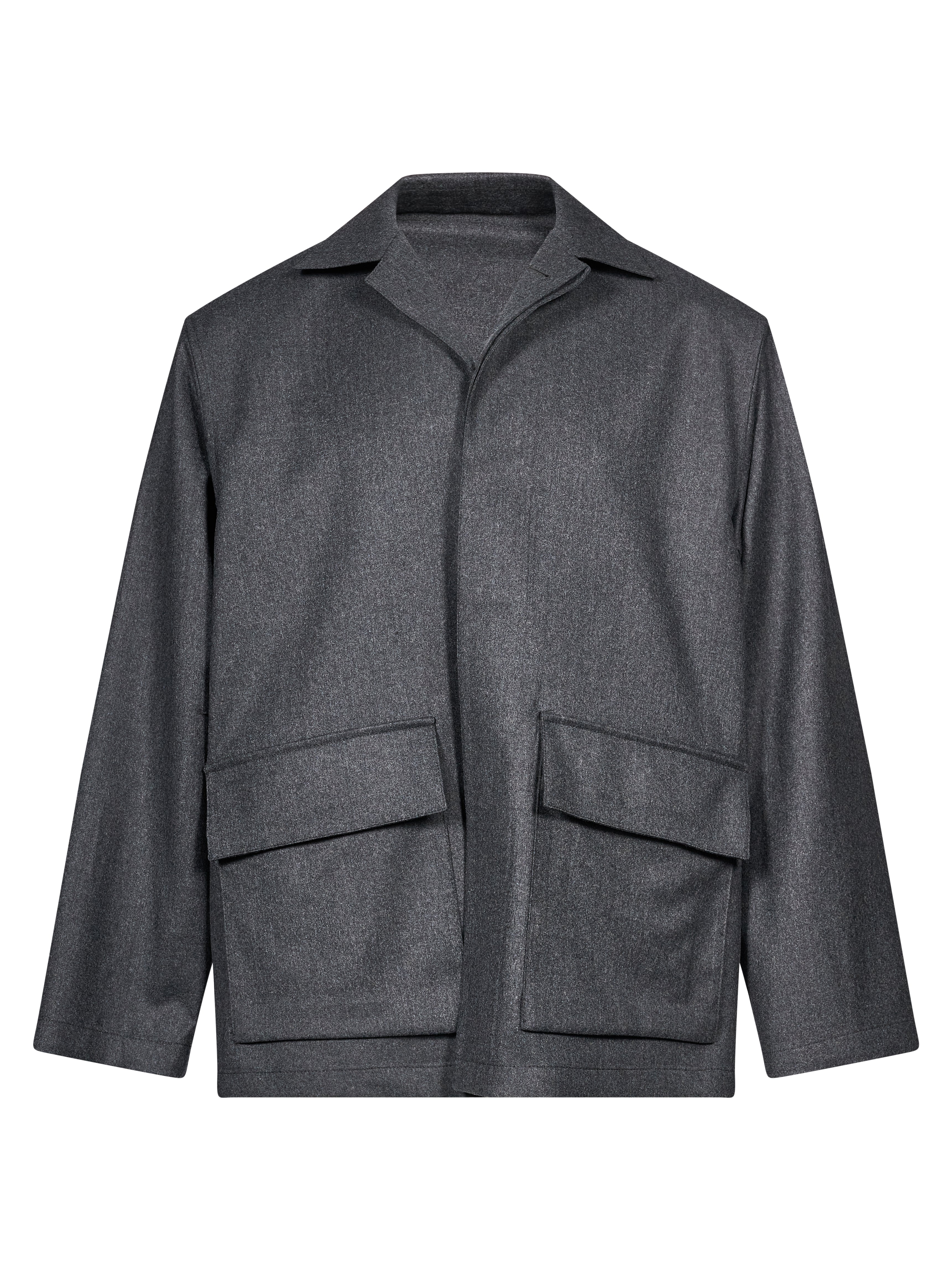 Blouson con tasche in grigio 