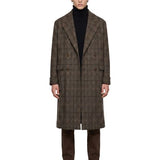 Cappotto rigoletto a quadri in verde 