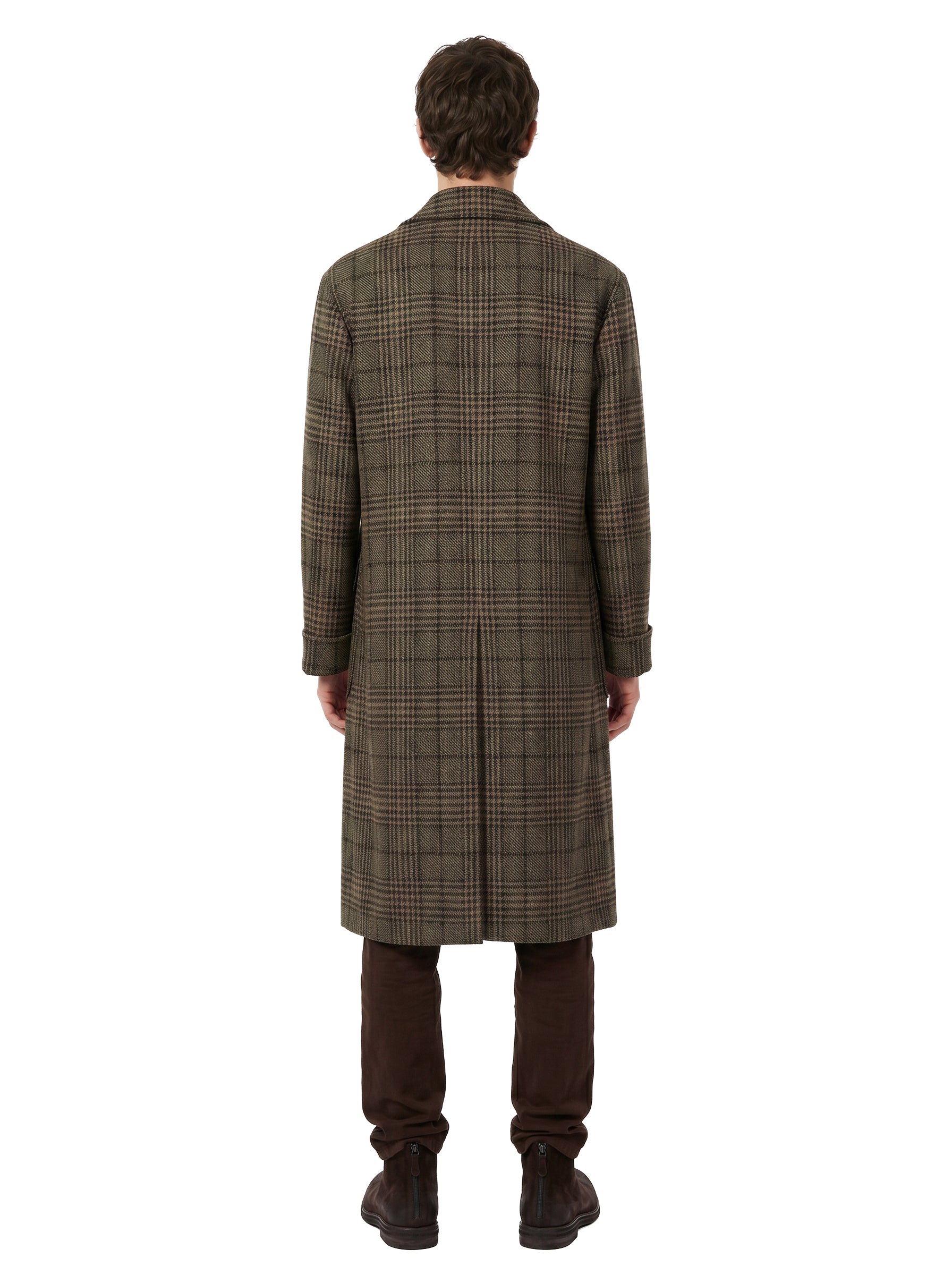 Cappotto rigoletto a quadri in verde 