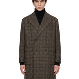 Cappotto rigoletto a quadri in verde 