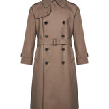Trench doppiopetto Sanyo in marrone 