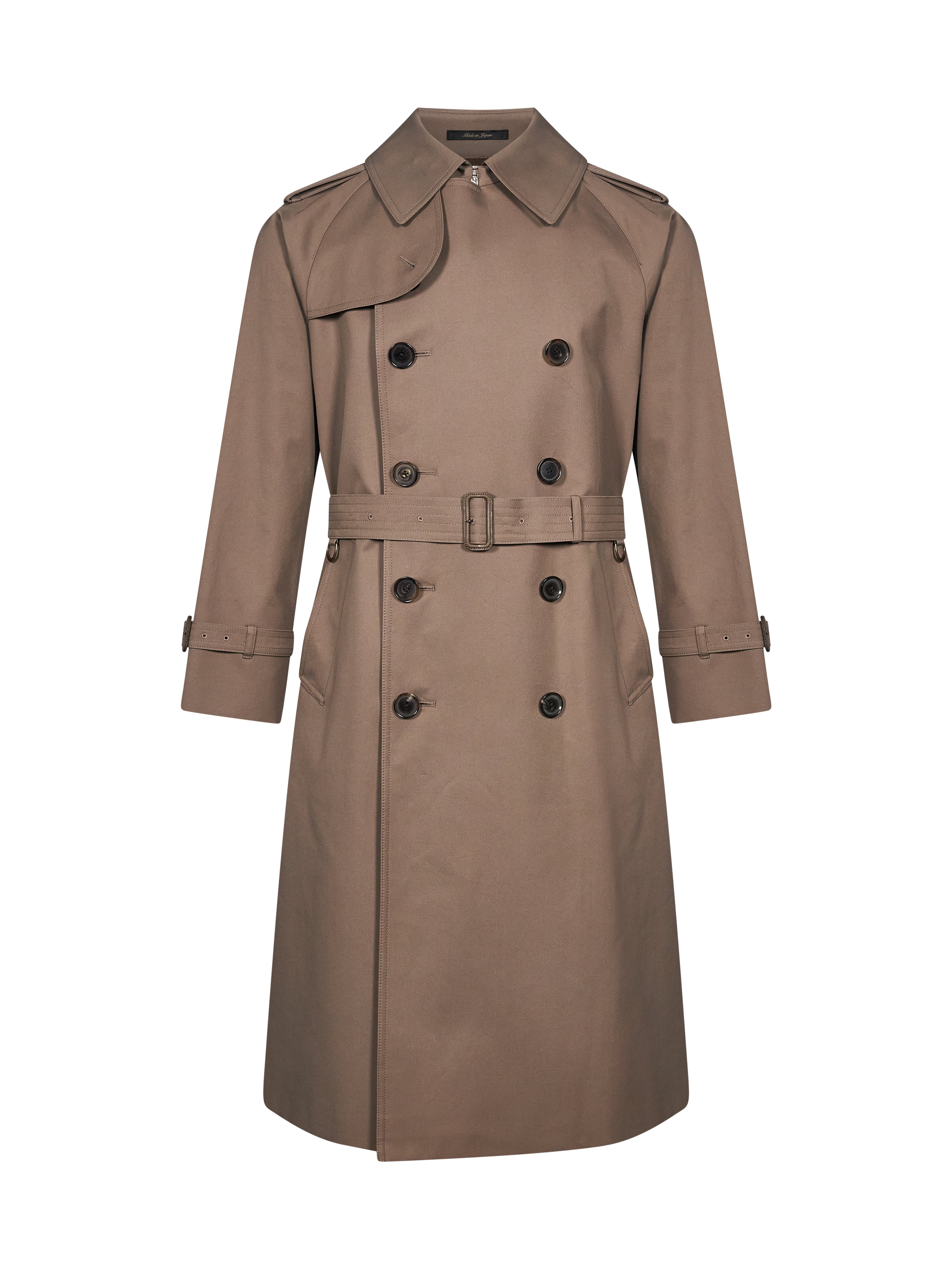 Trench doppiopetto Sanyo in marrone 