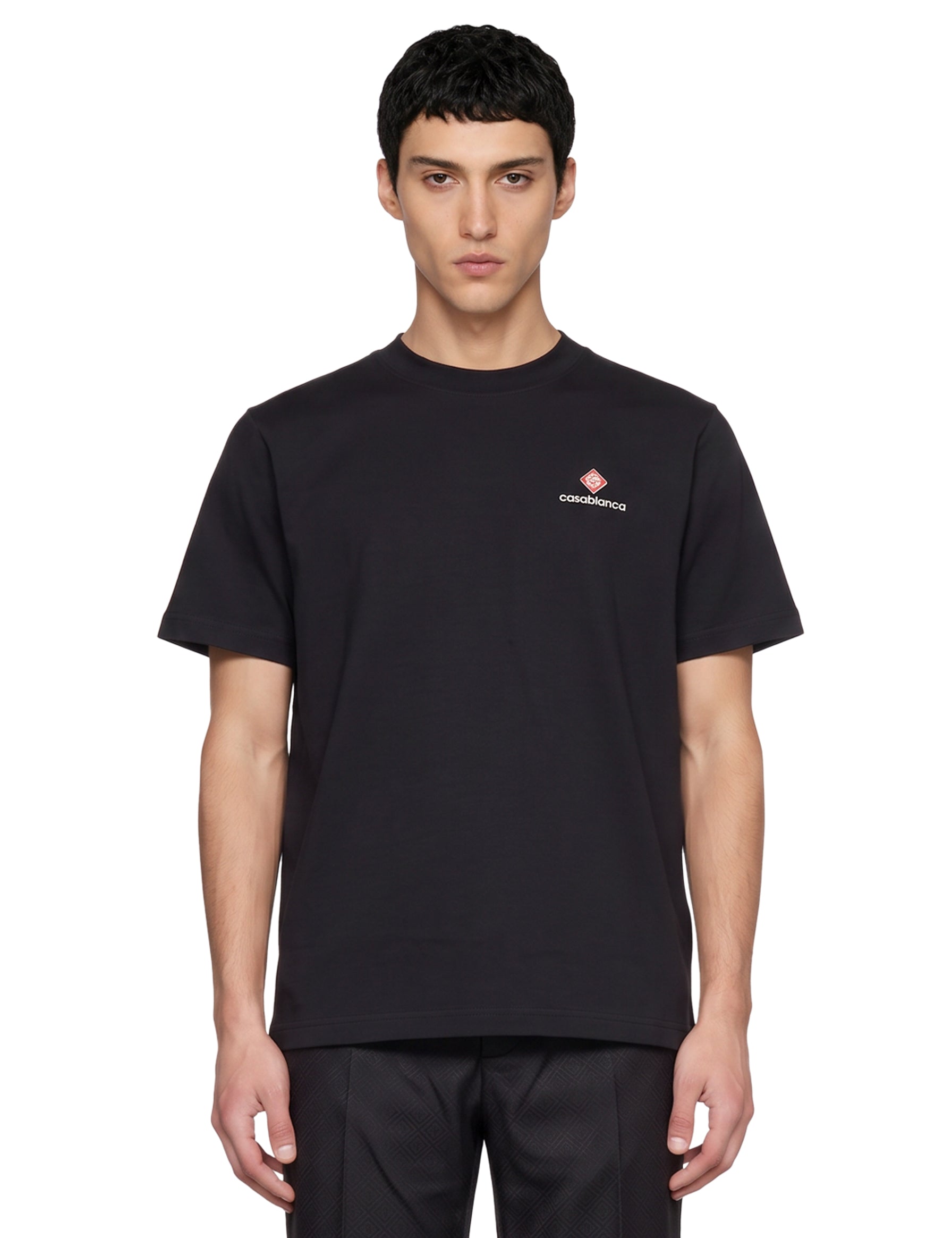 T-shirt Core con logo in nero 