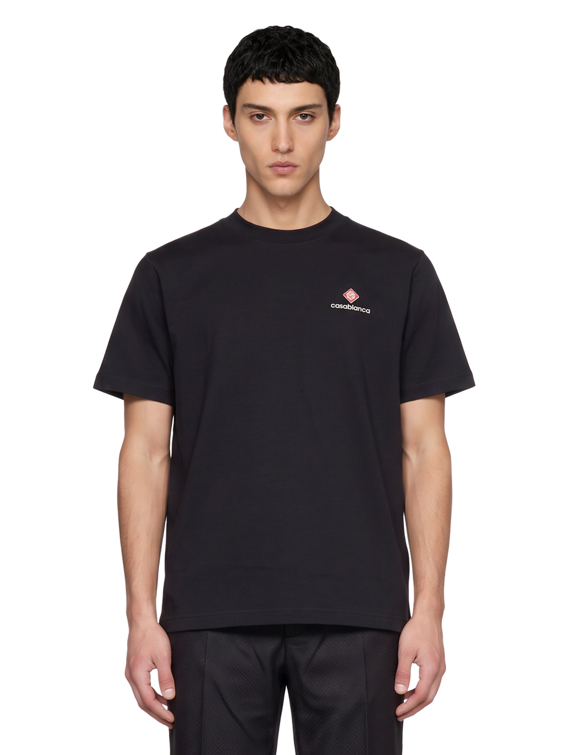T-shirt Core con logo in nero 