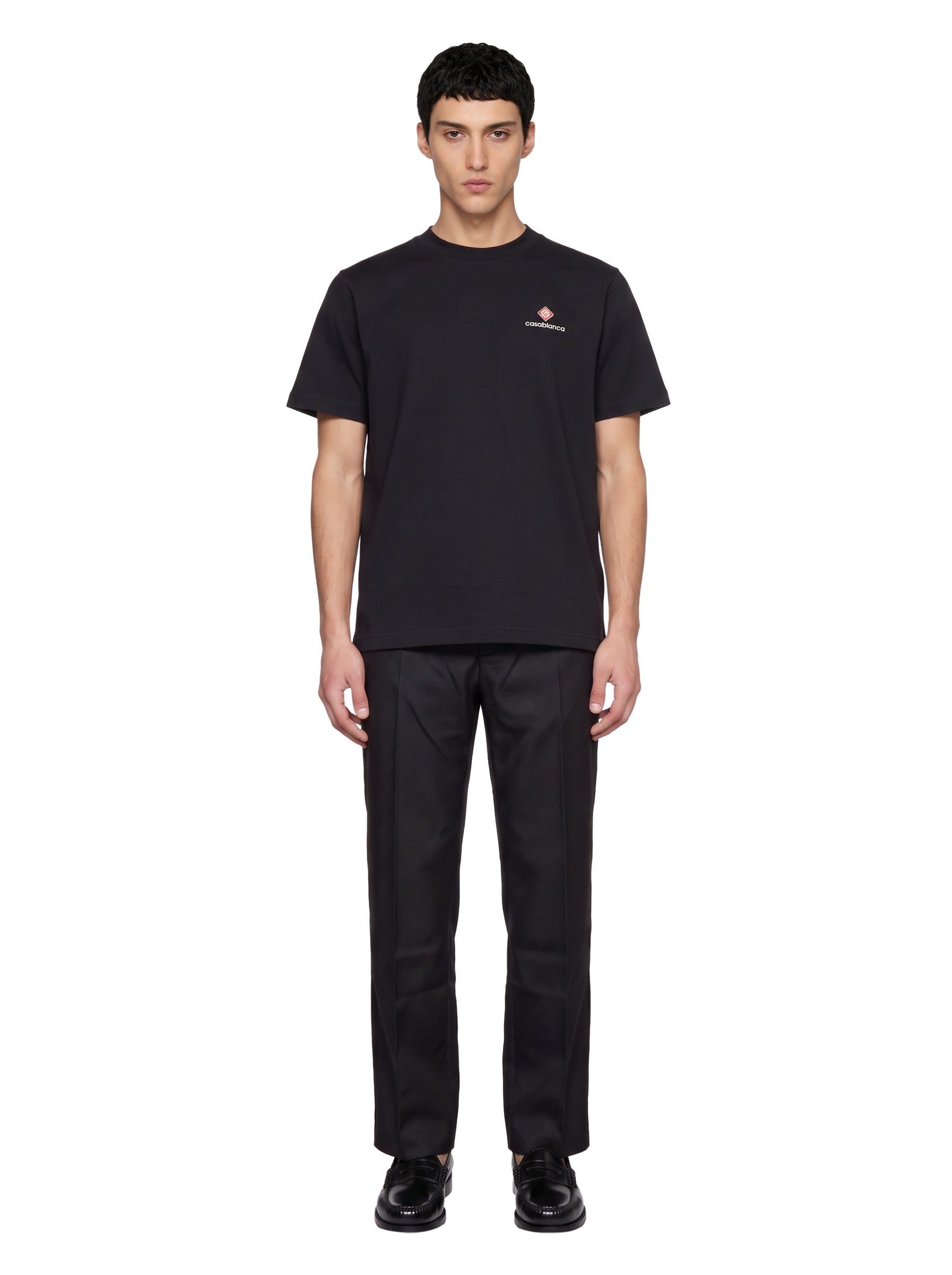 T-shirt Core con logo in nero 