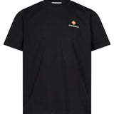 T-shirt Core con logo in nero 