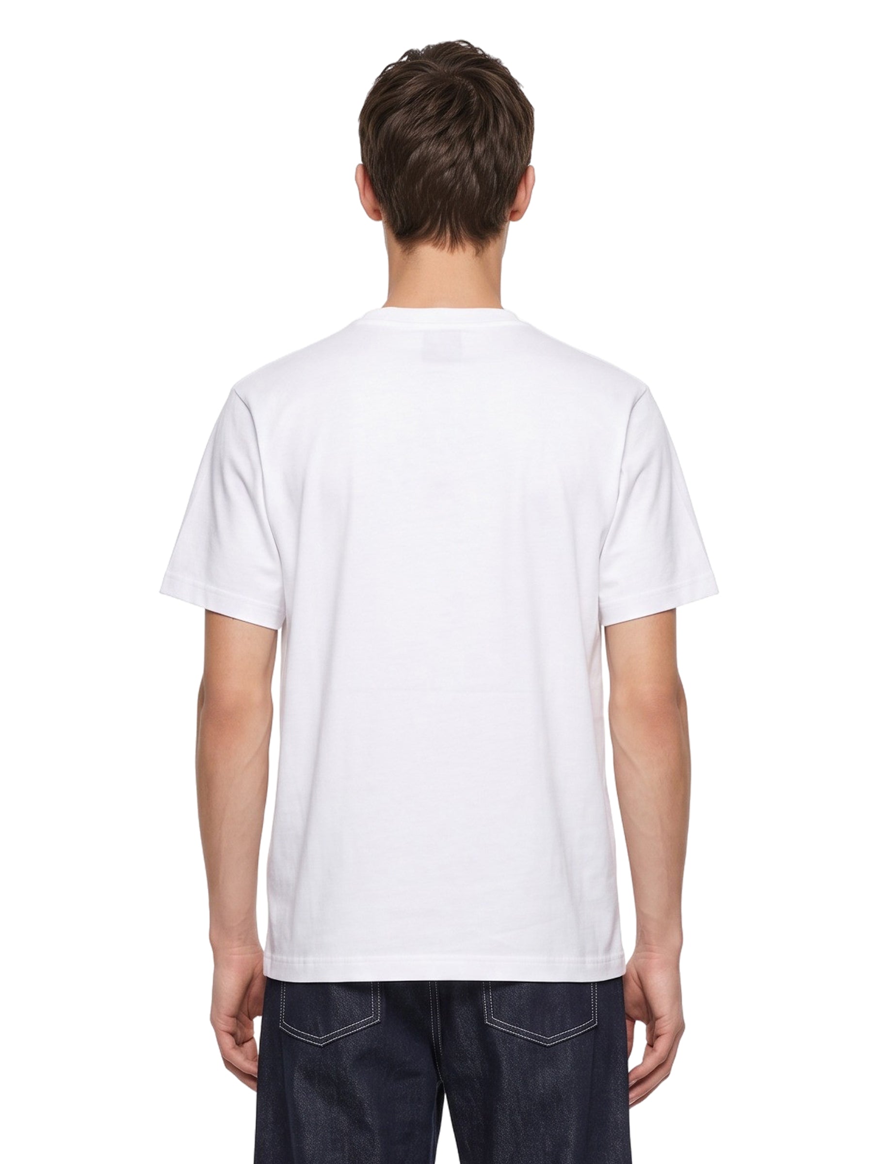 T-shirt Core con logo in bianco 