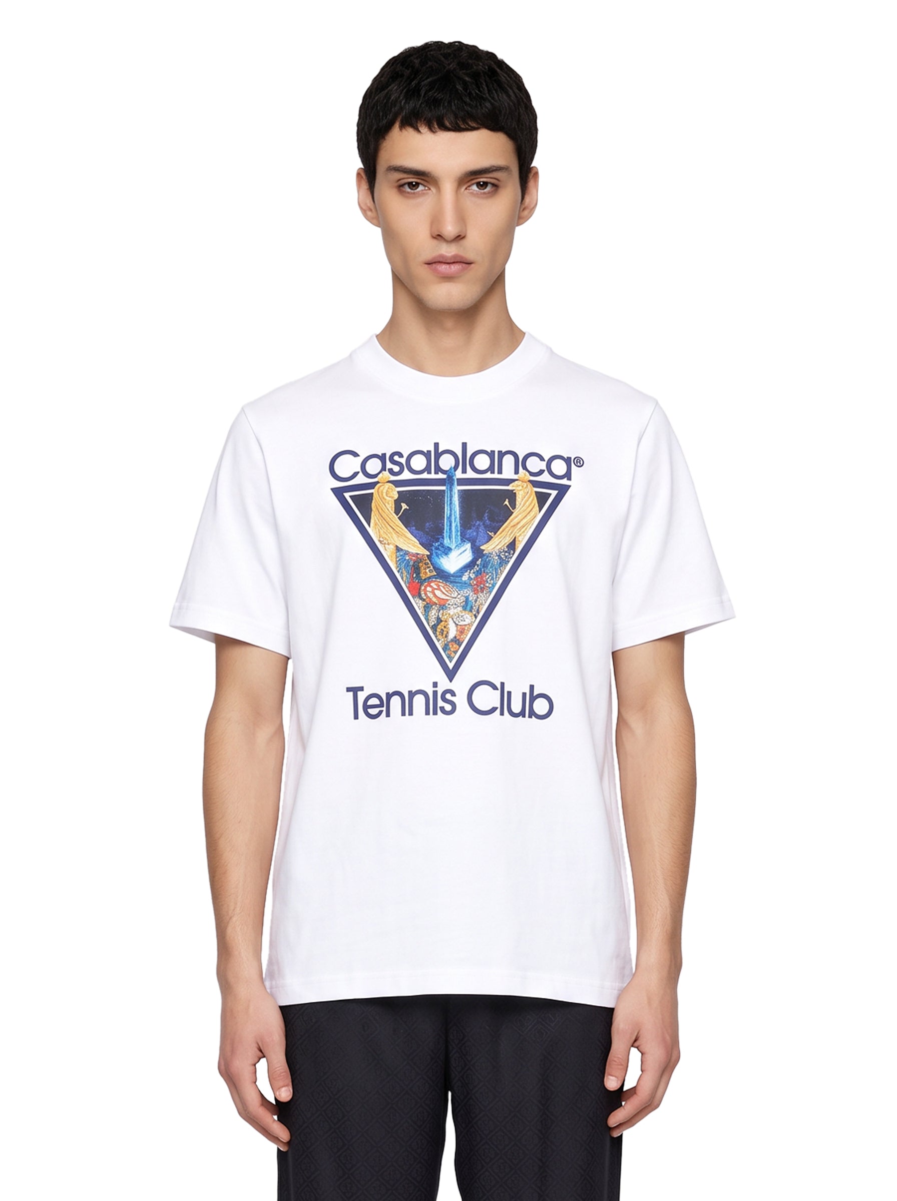 T-shirt Core con logo in bianco 