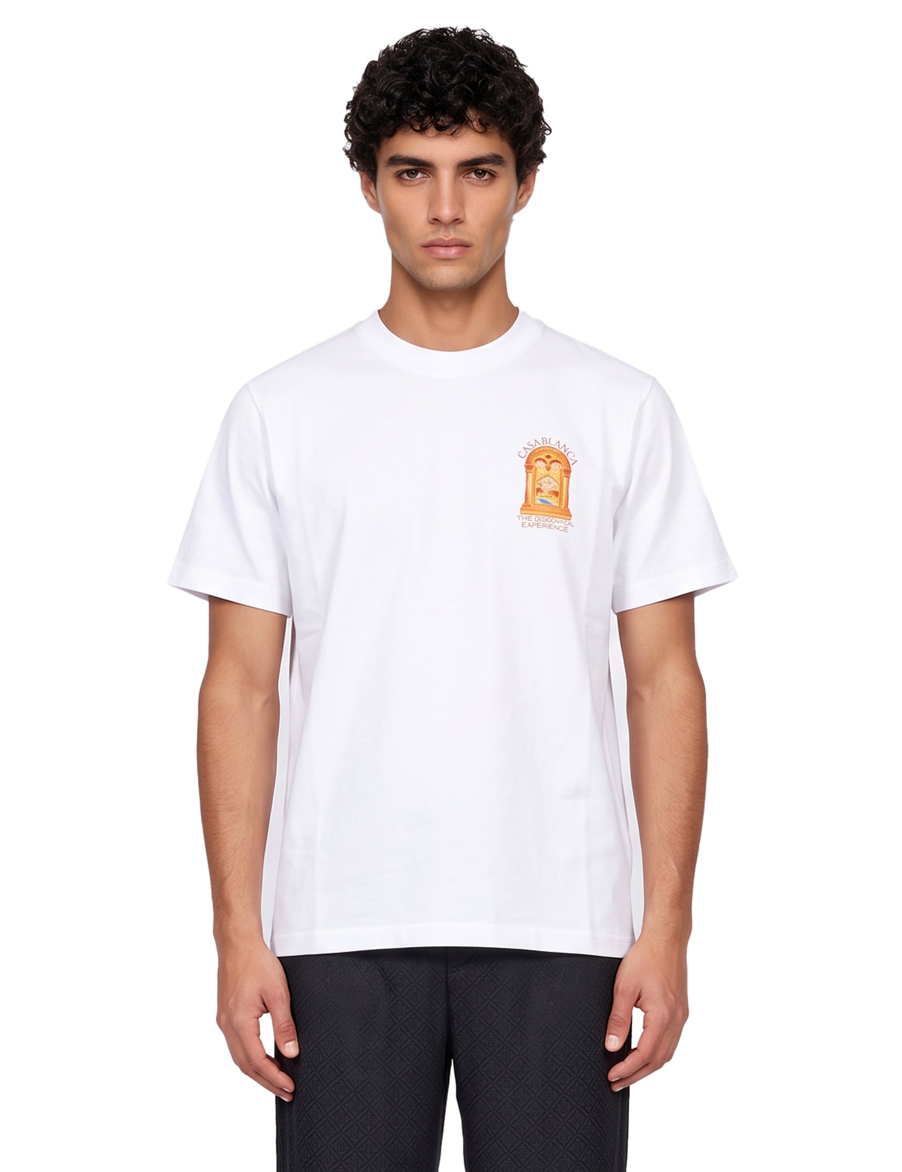 T-shirt stampa Hermons Mirage Arch in bianco 