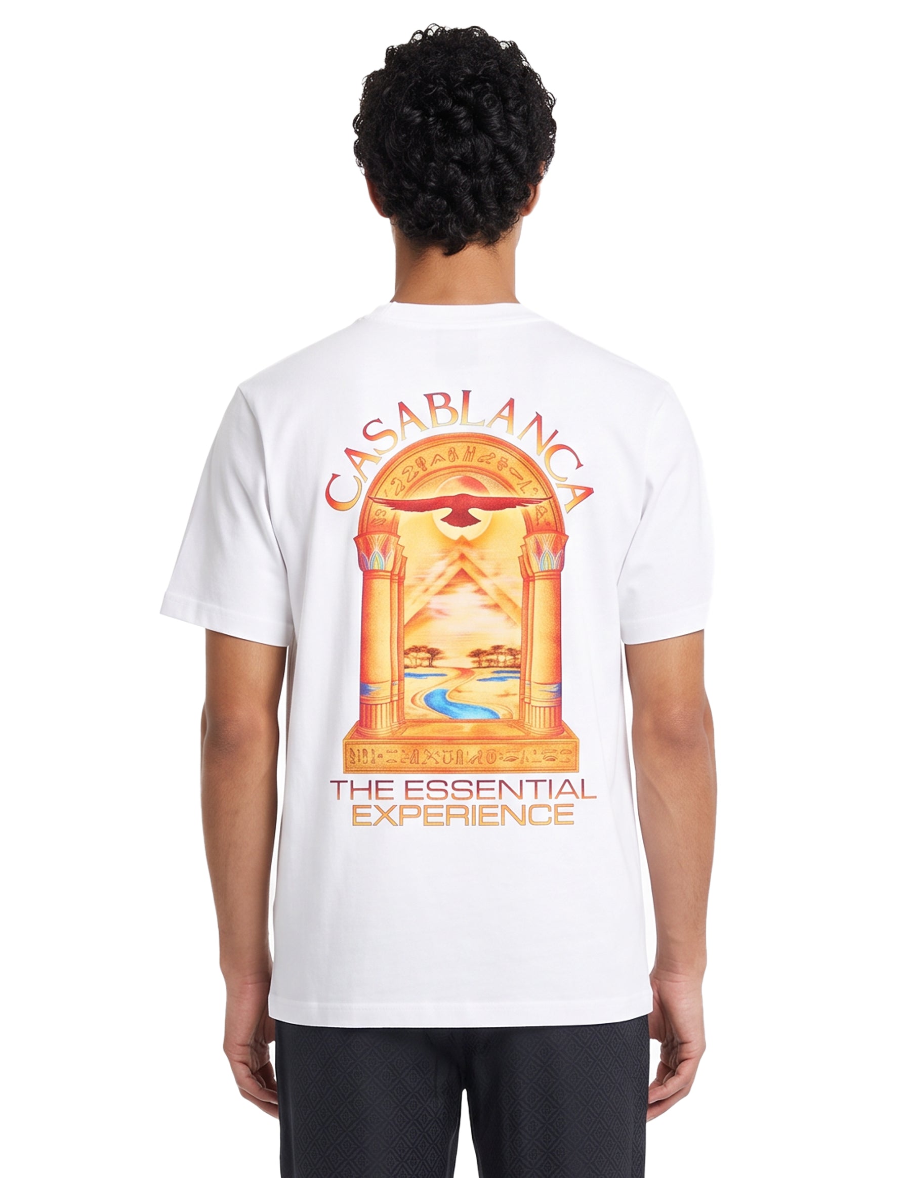 T-shirt stampa Hermons Mirage Arch in bianco 