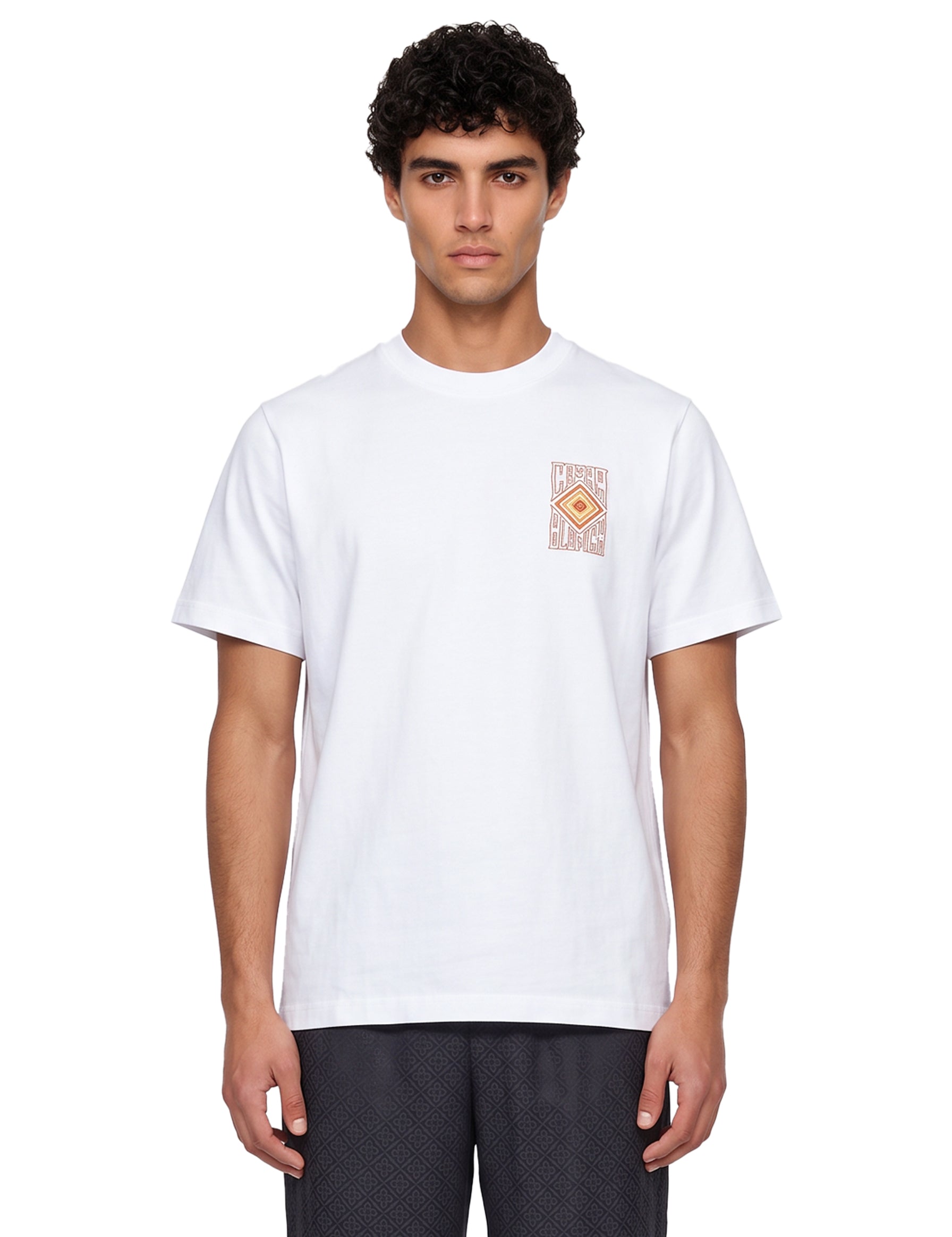 T-shirt stampa Hermons Mirage in bianco 