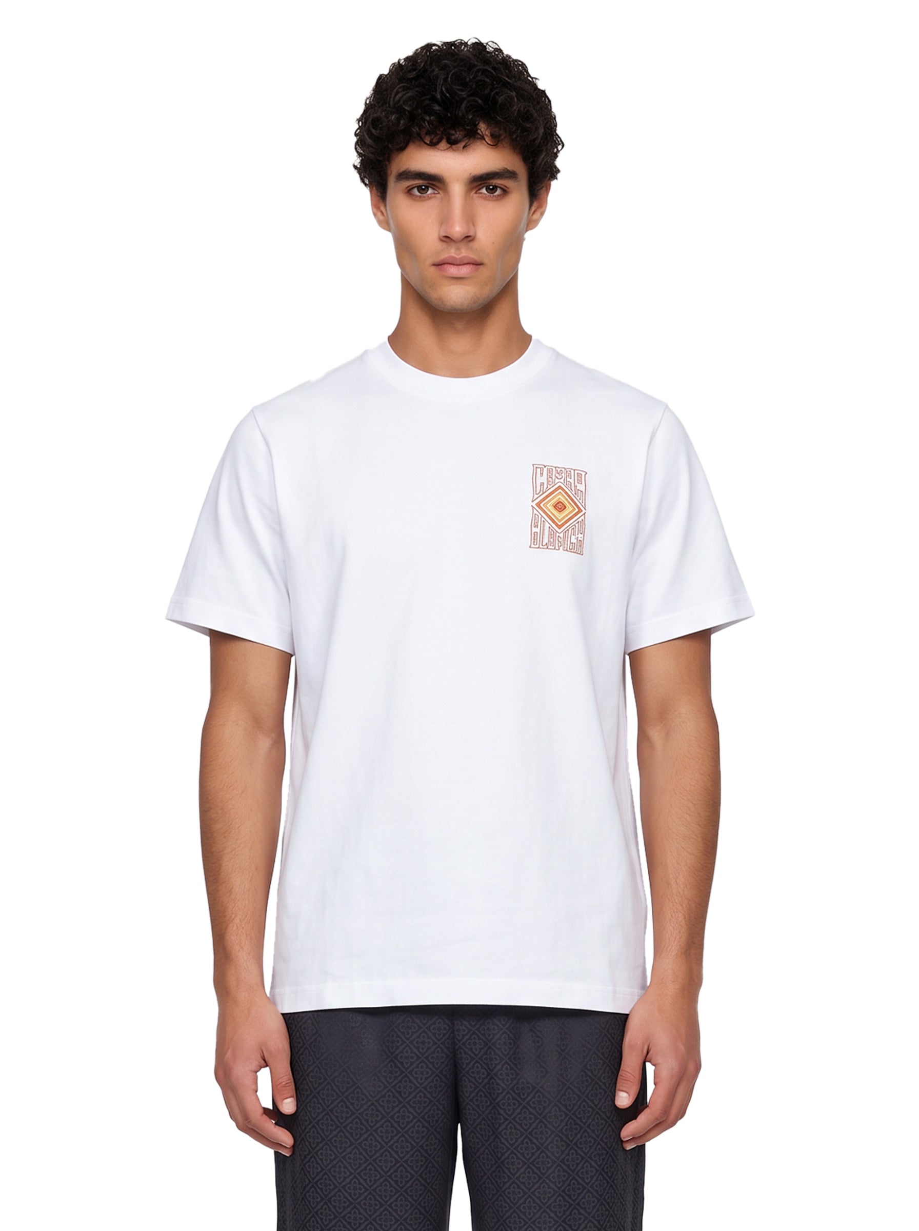T-shirt stampa Hermons Mirage in bianco 
