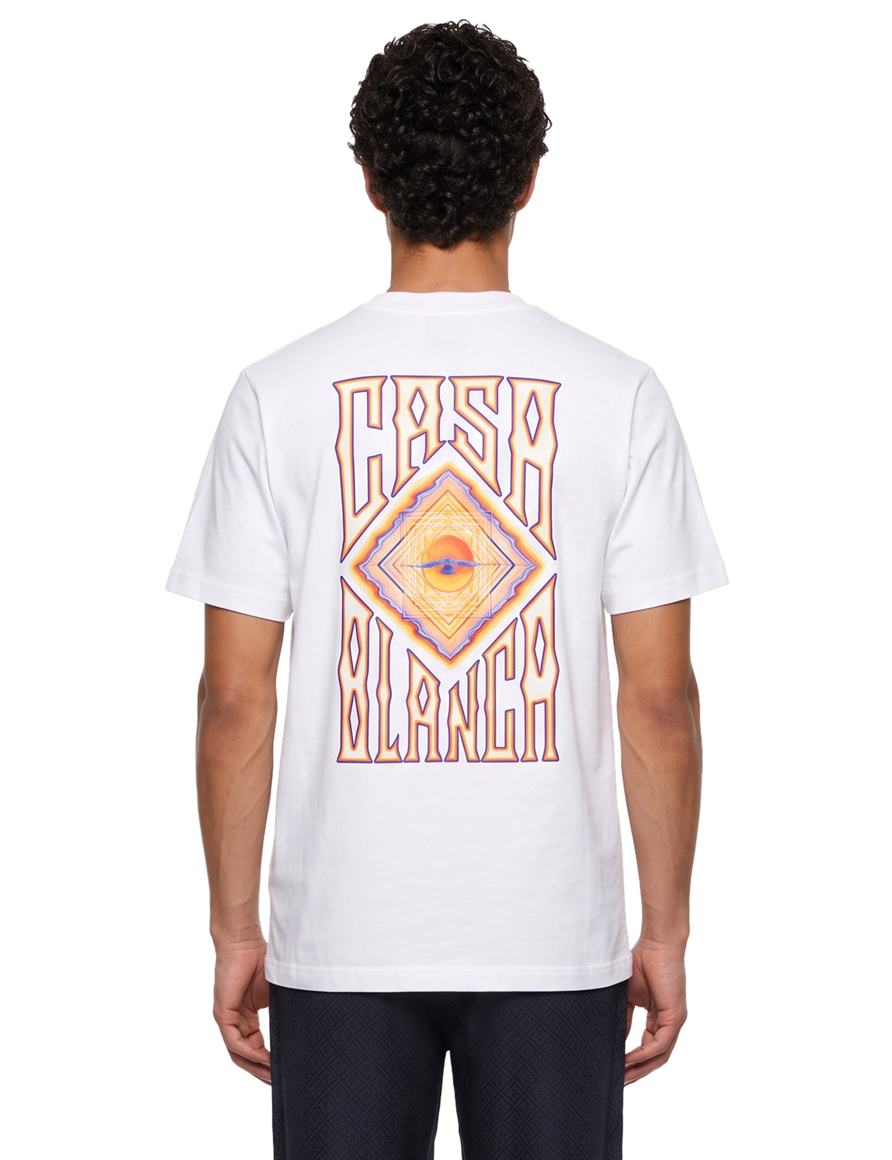 T-shirt stampa Hermons Mirage in bianco 