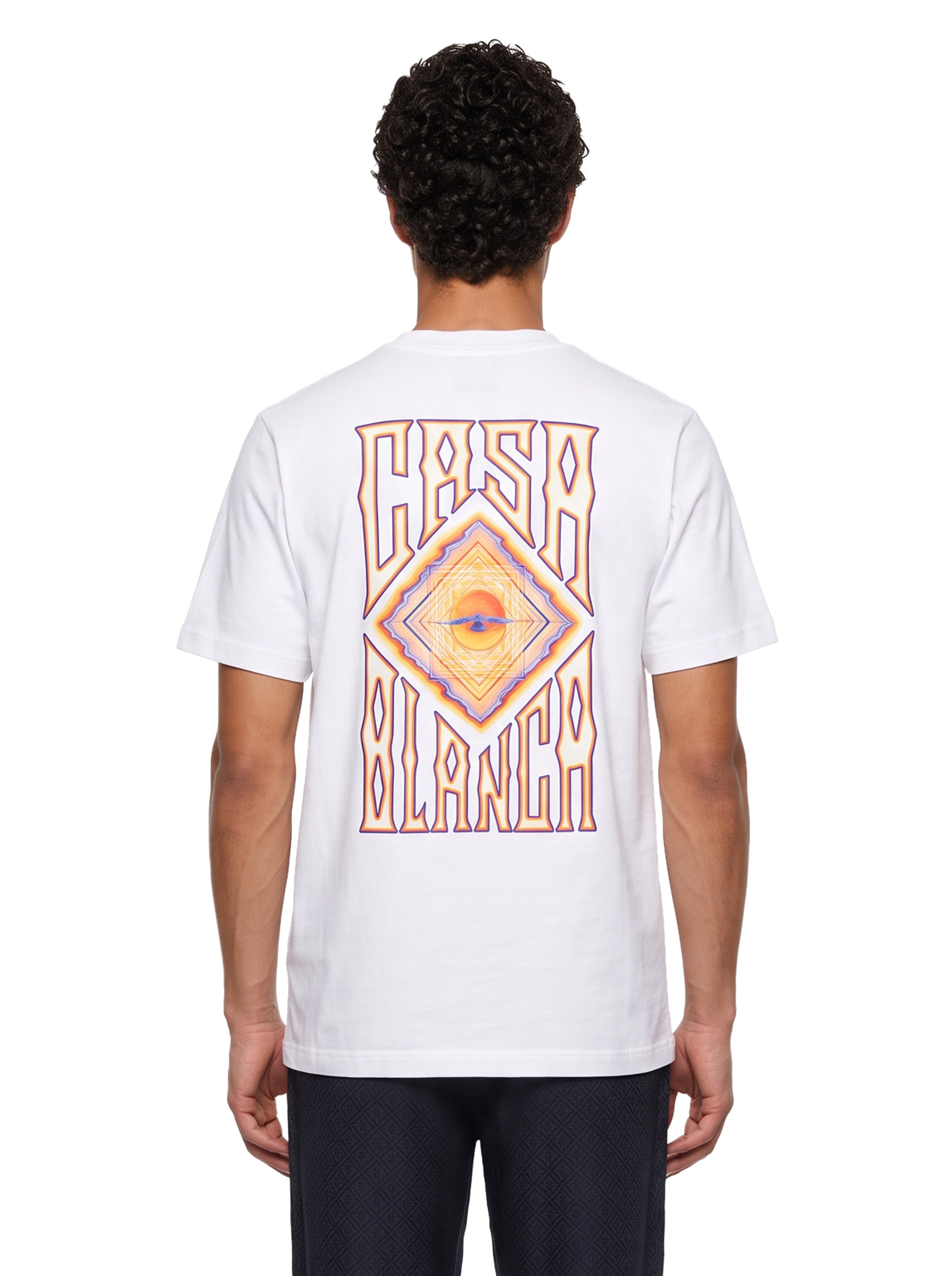 T-shirt stampa Hermons Mirage in bianco 