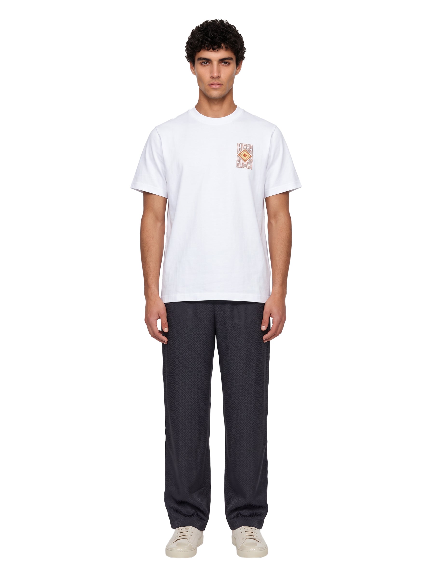 T-shirt stampa Hermons Mirage in bianco 