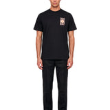 T-shirt stampa Hermons Mirage in nero 