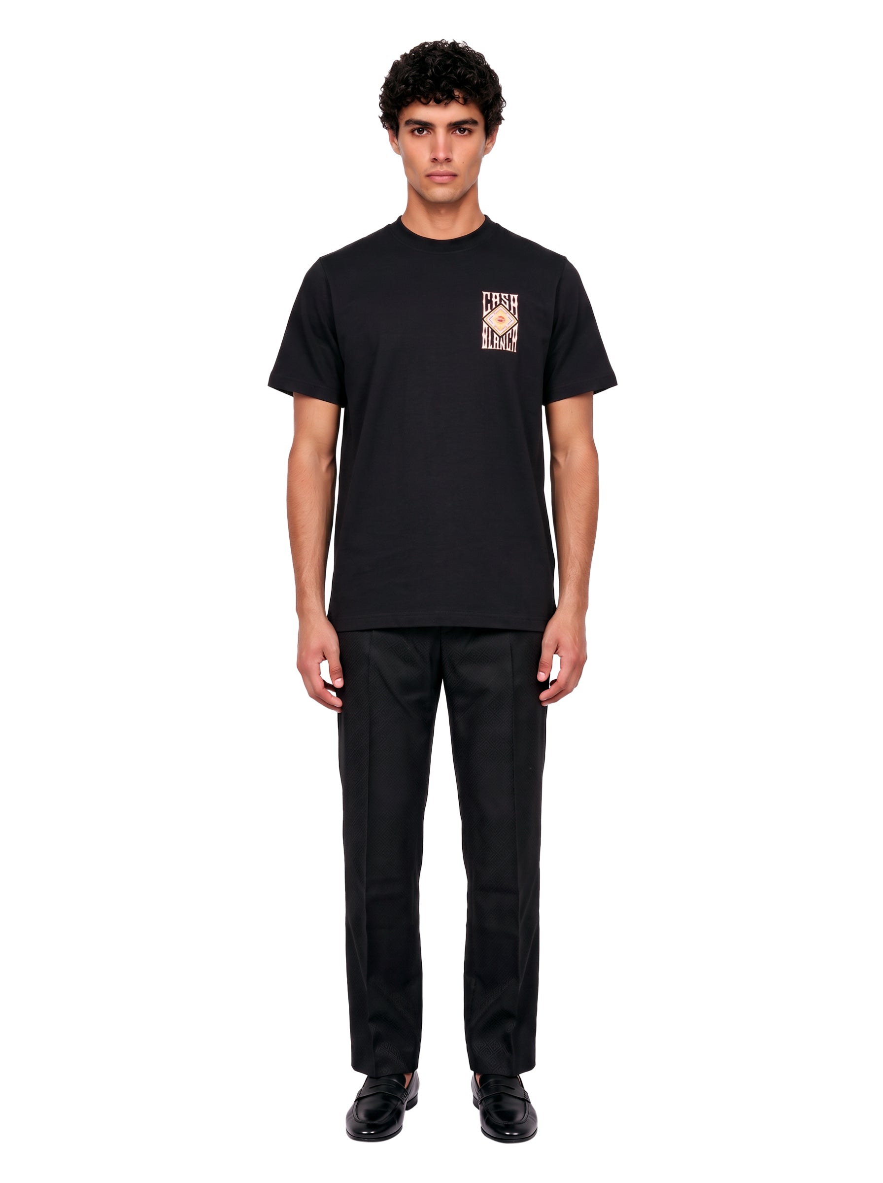 T-shirt stampa Hermons Mirage in nero 