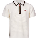 Polo manica corta in bianco 
