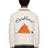Cardigan Pyramid of Oranges in bianco 