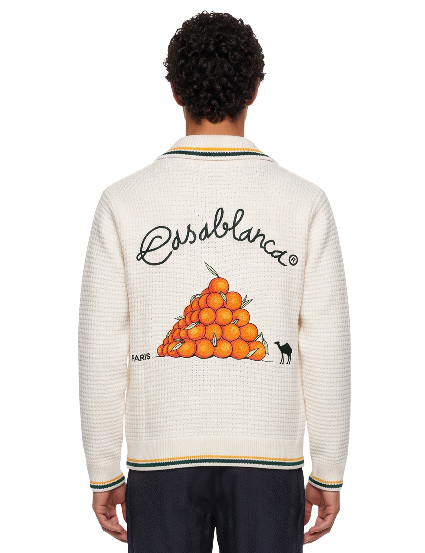 Cardigan Pyramid of Oranges in bianco 