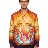 Camicia con stampa multicolor 