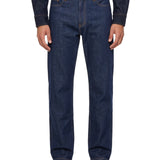Jeans dritti in blu 
