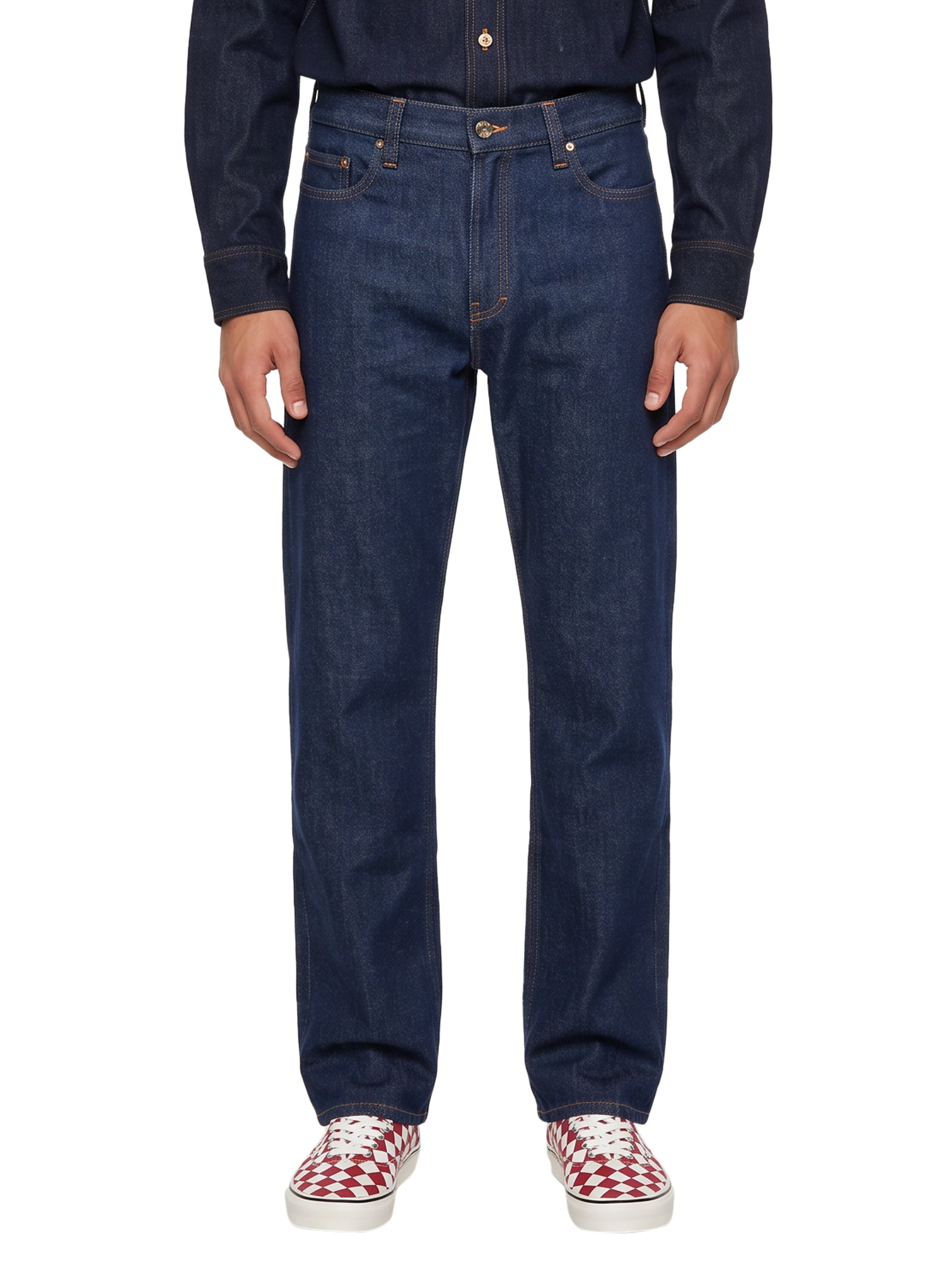 Jeans dritti in blu 