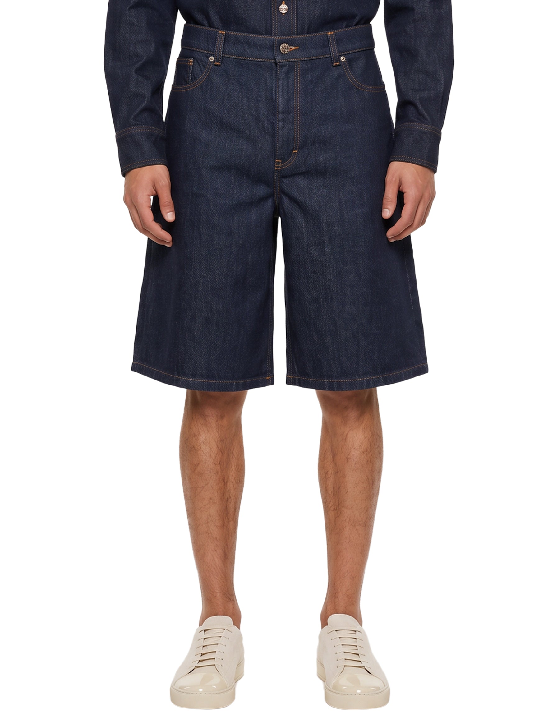 Bermuda ampi in blu 