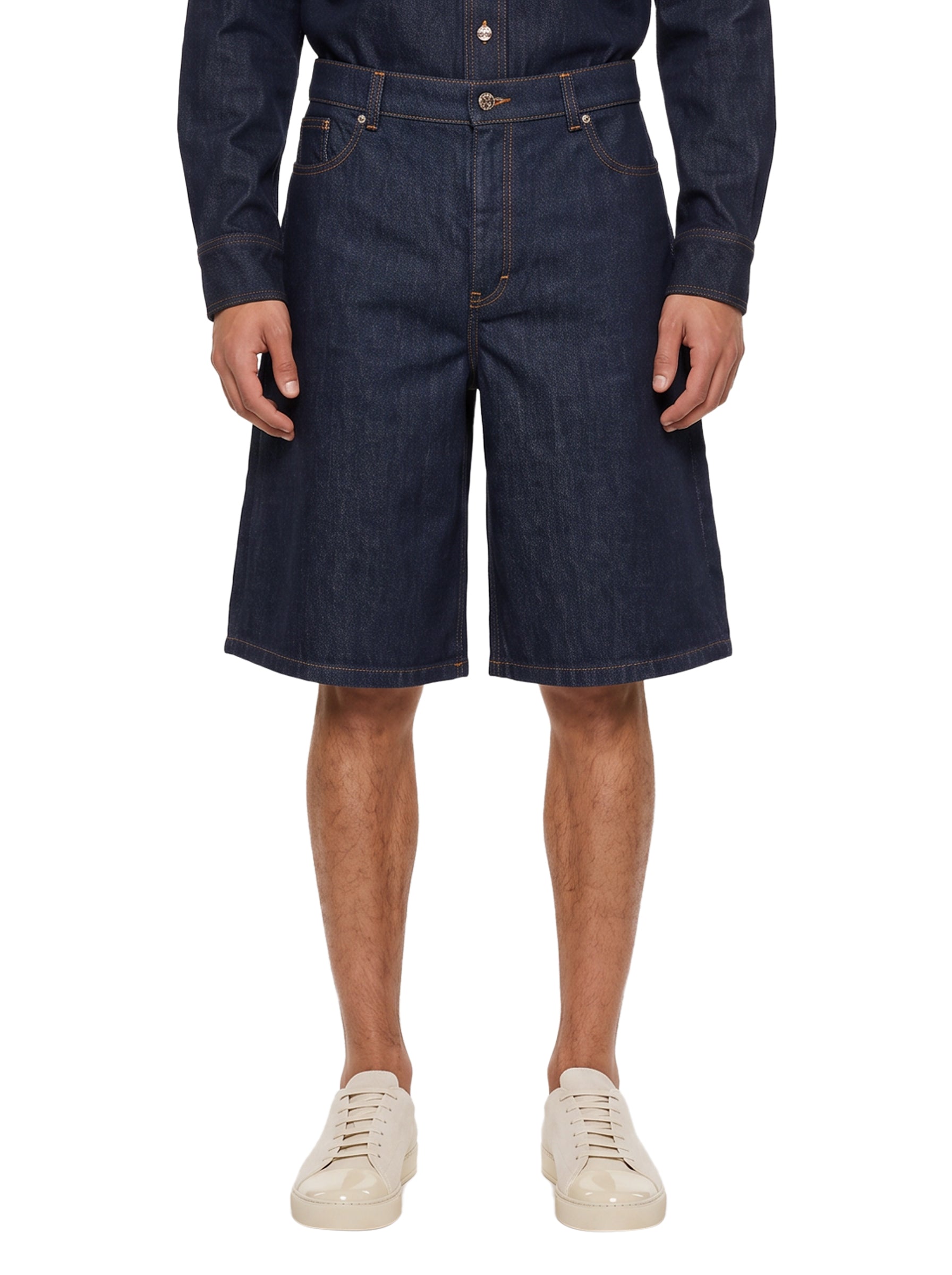 Bermuda ampi in blu 