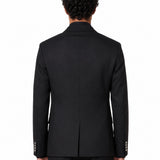 Giacca doppiopetto monogram in blu 