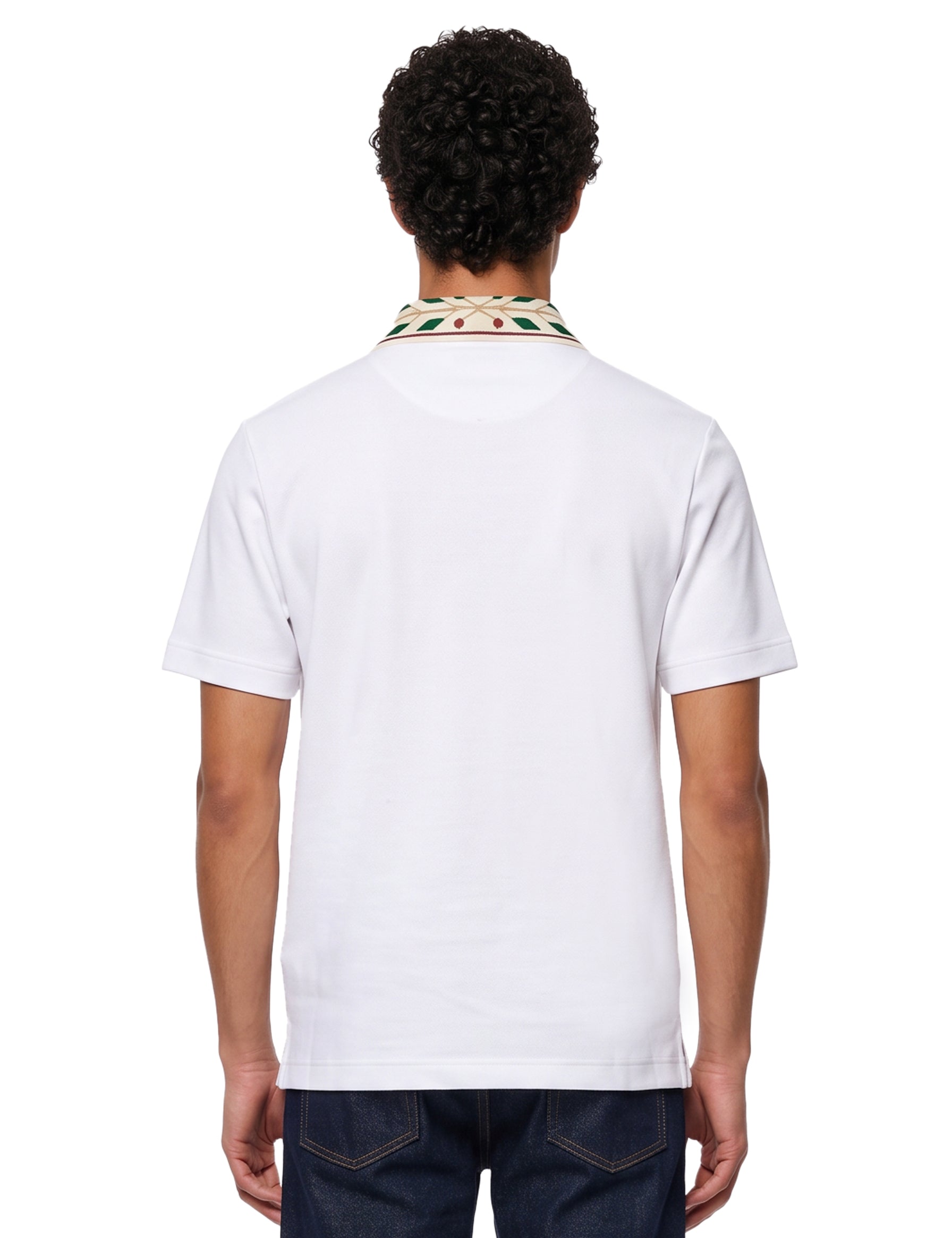 Polo manica corta Laurel in bianco 