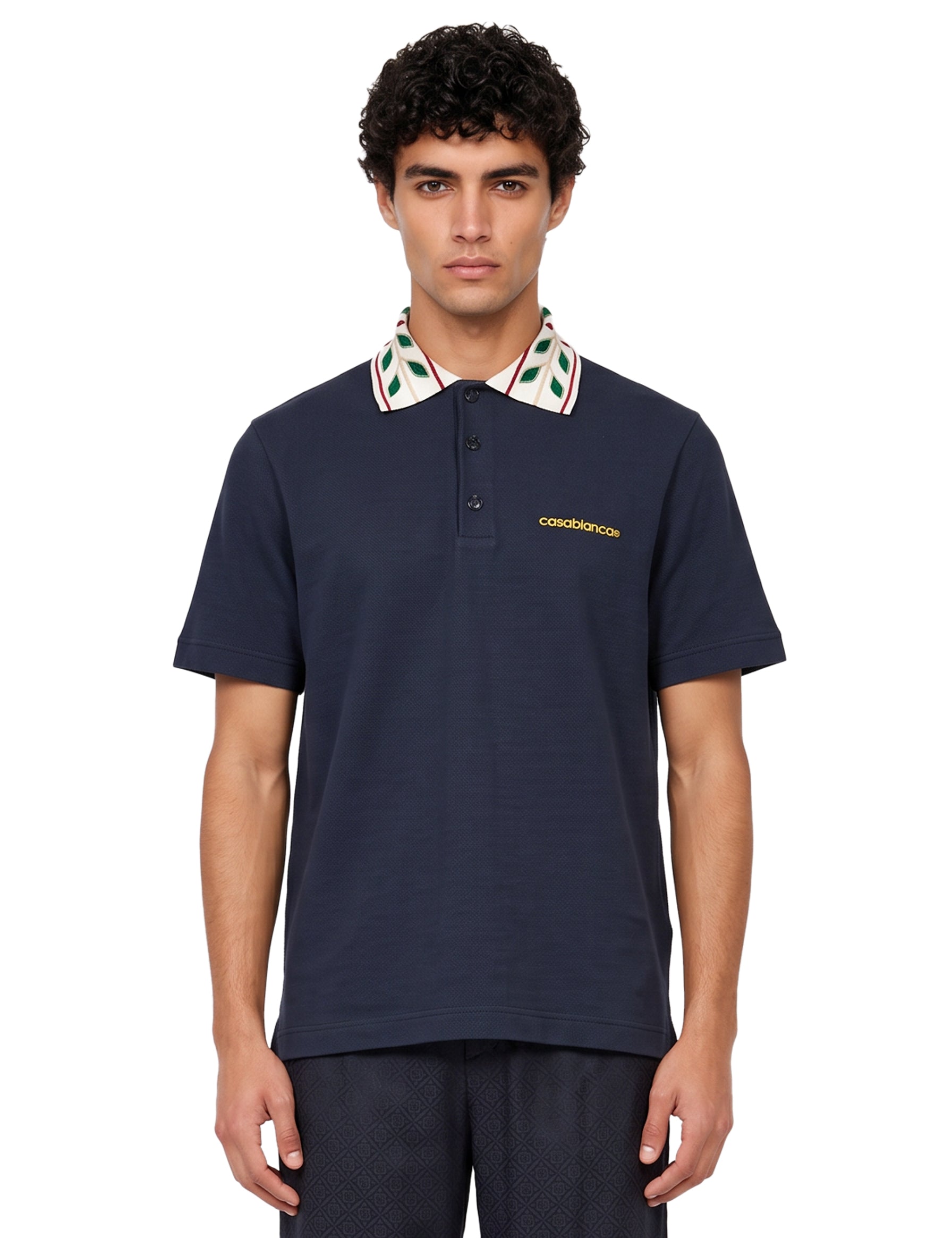 Polo manica corta Laurel in blu 