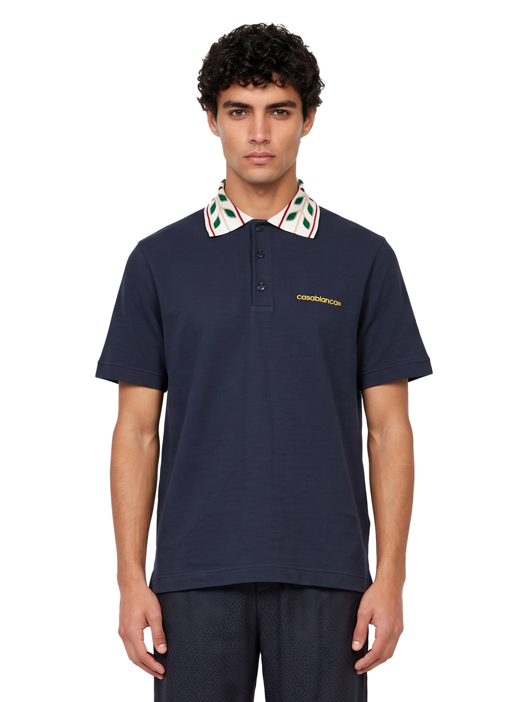 Polo manica corta Laurel in blu 