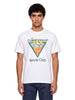 T-shirt stampa Tennis Club in bianco