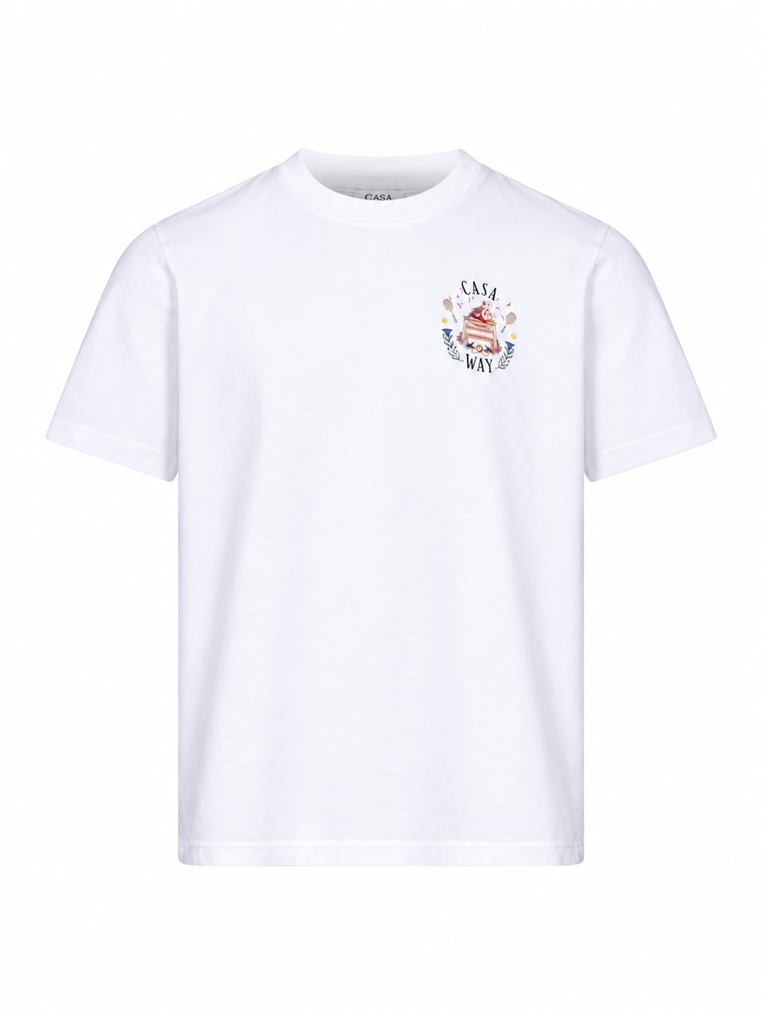 T-shirt stampa Casa Way in bianco 