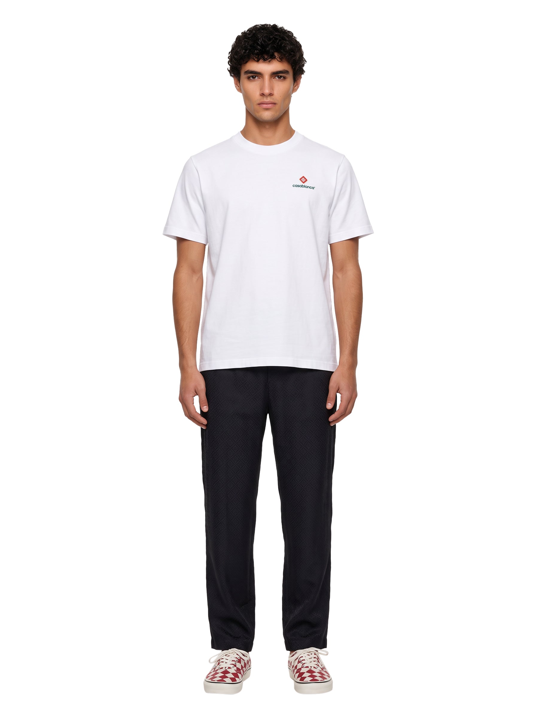 T-shirt stampa Sport Type in bianco 