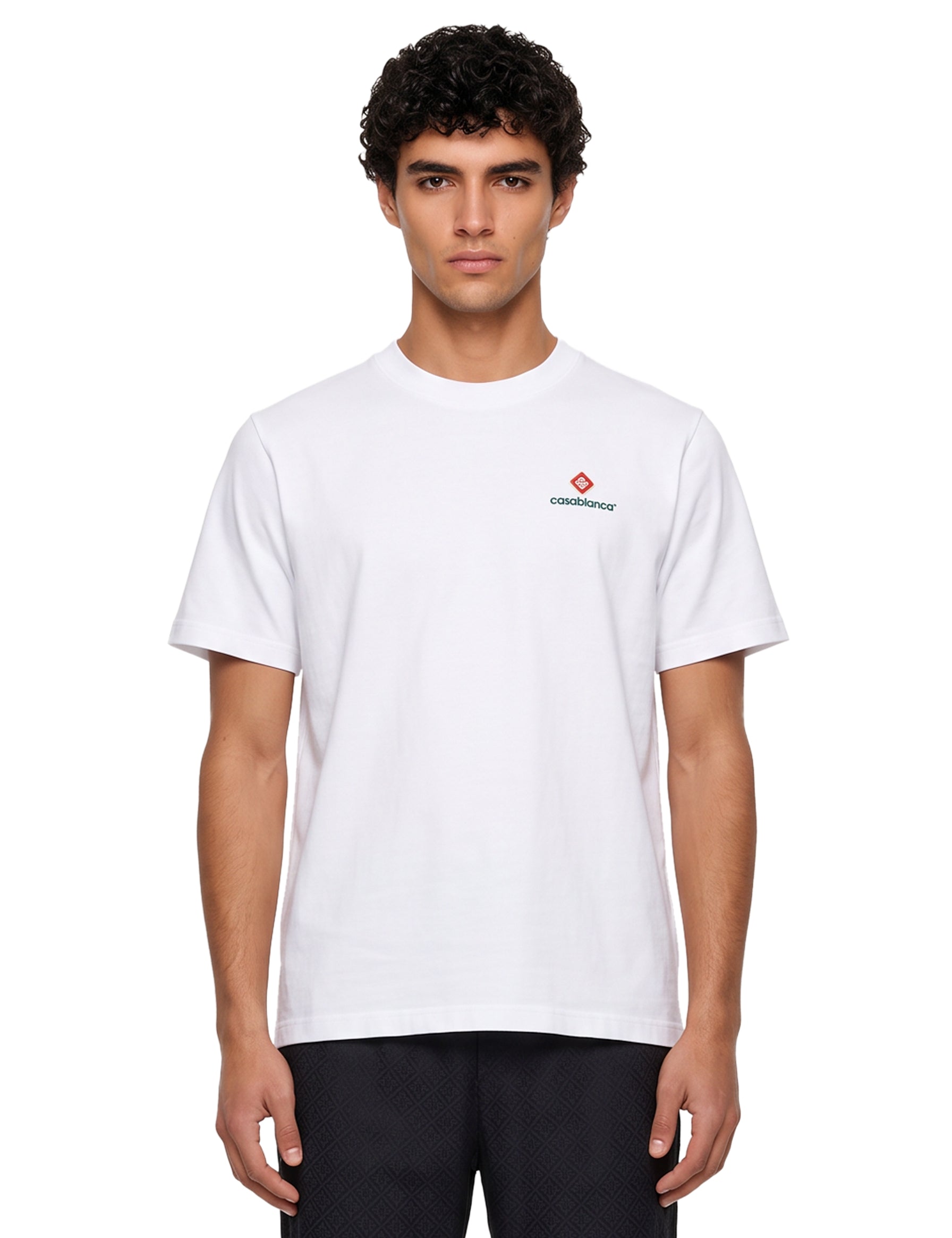 T-shirt stampa Sport Type in bianco 