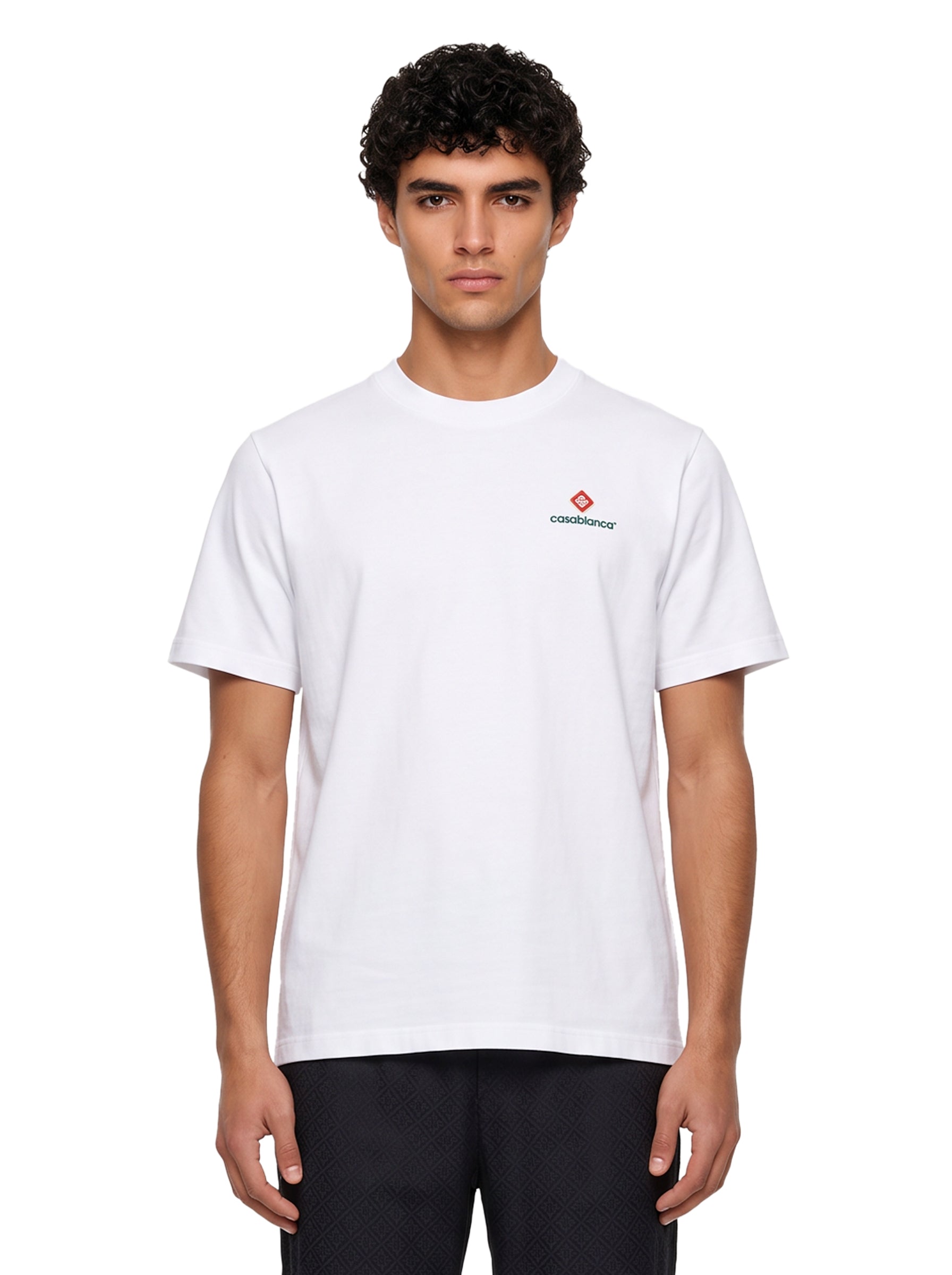 T-shirt stampa Sport Type in bianco 