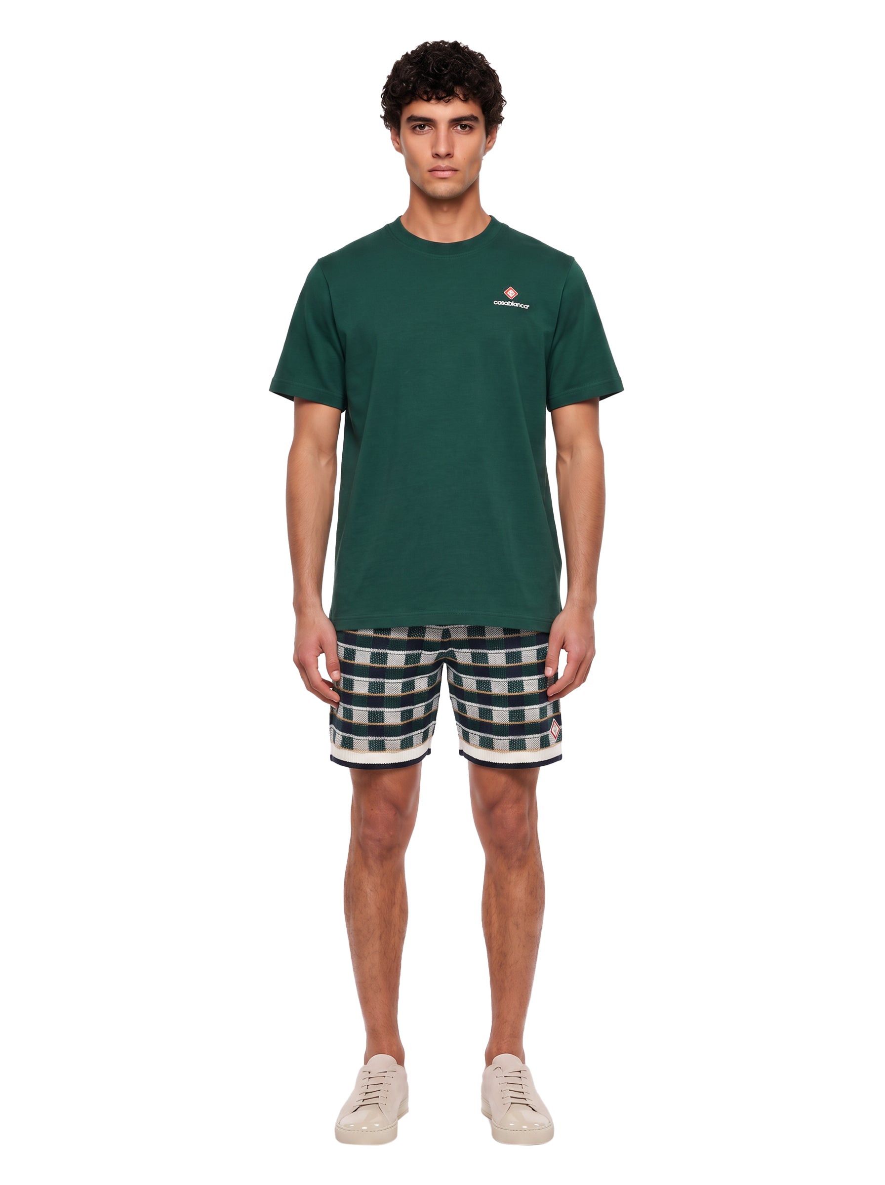 T-shirt stampa Sport Type in verde 