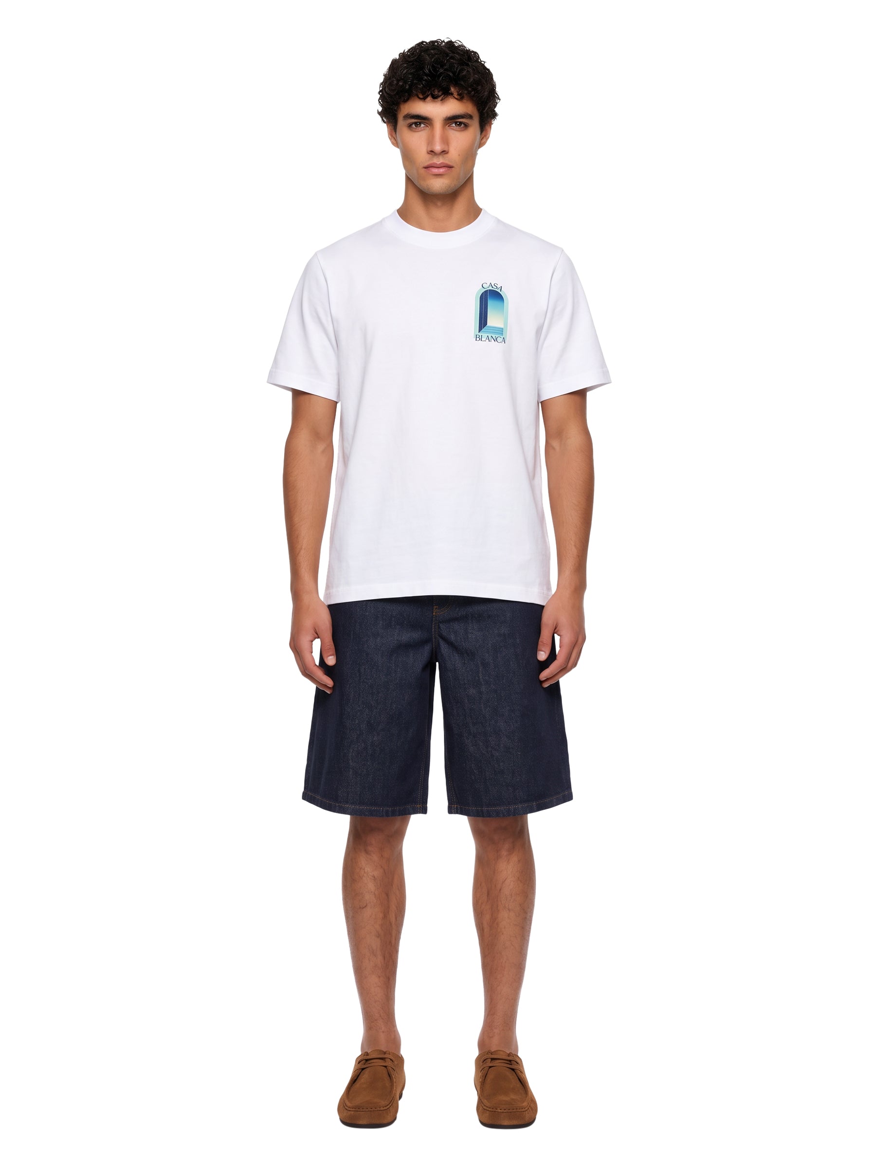 T-shirt stampa L'Arche in bianco 