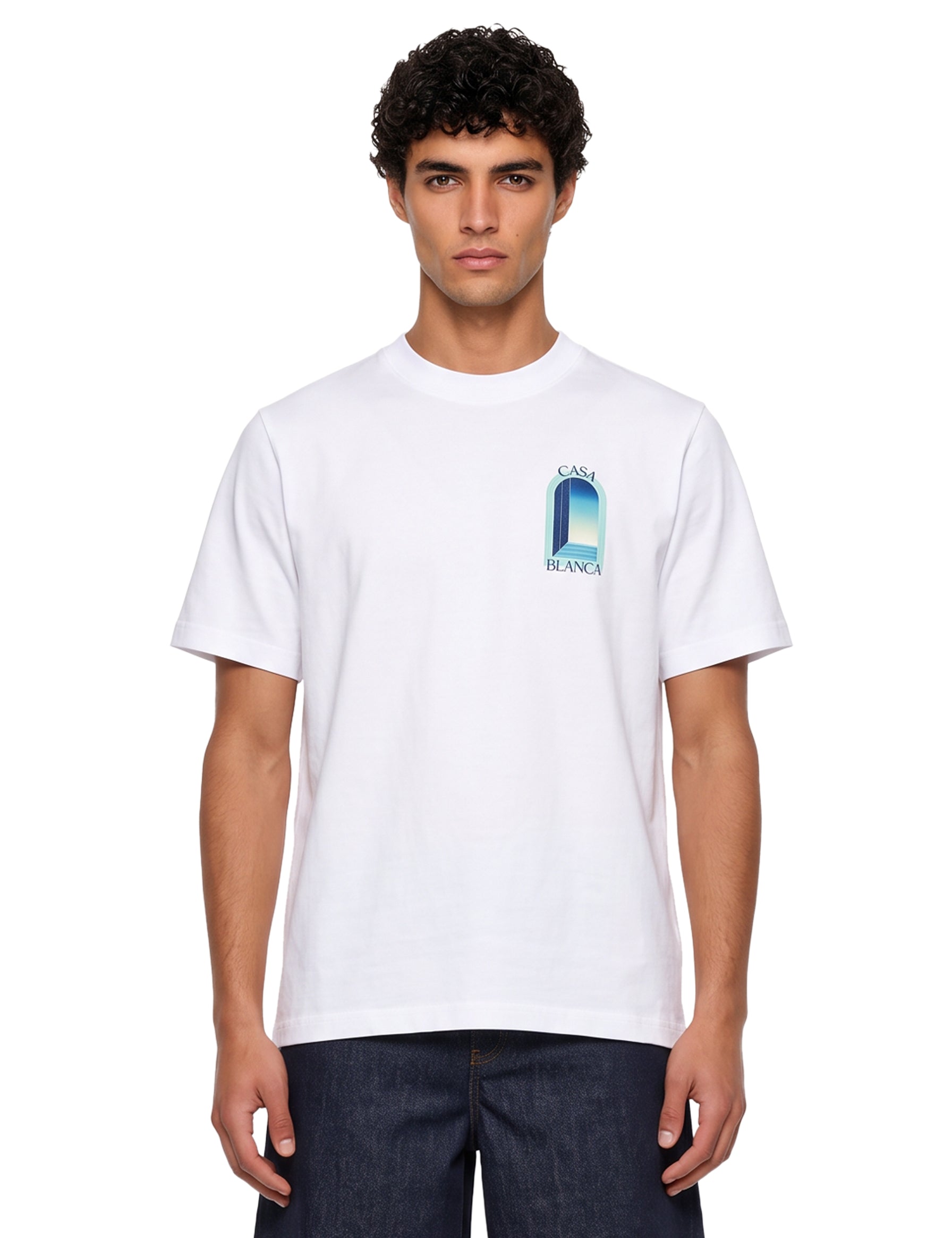 T-shirt stampa L'Arche in bianco 
