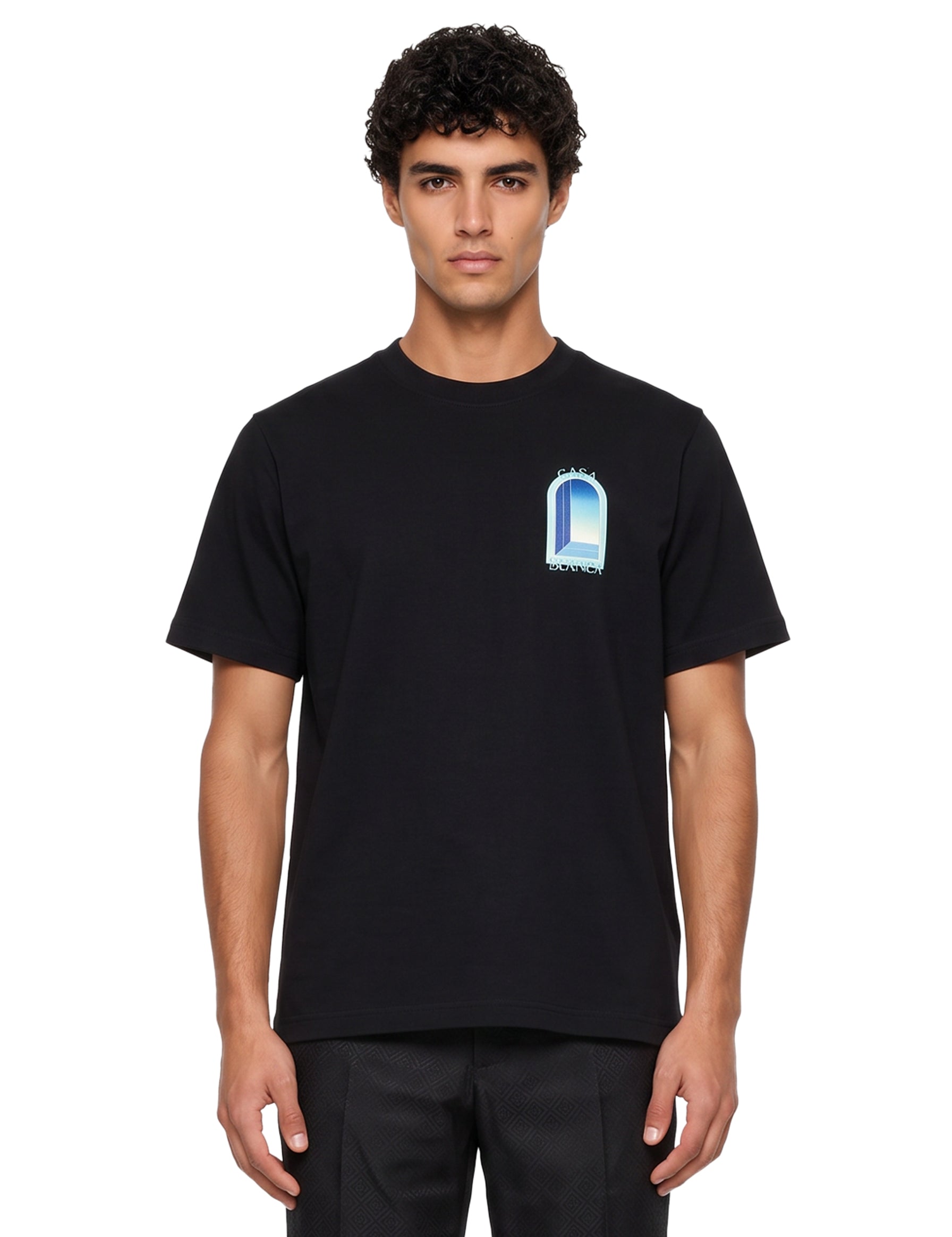 T-shirt stampa L'Arche in nero 