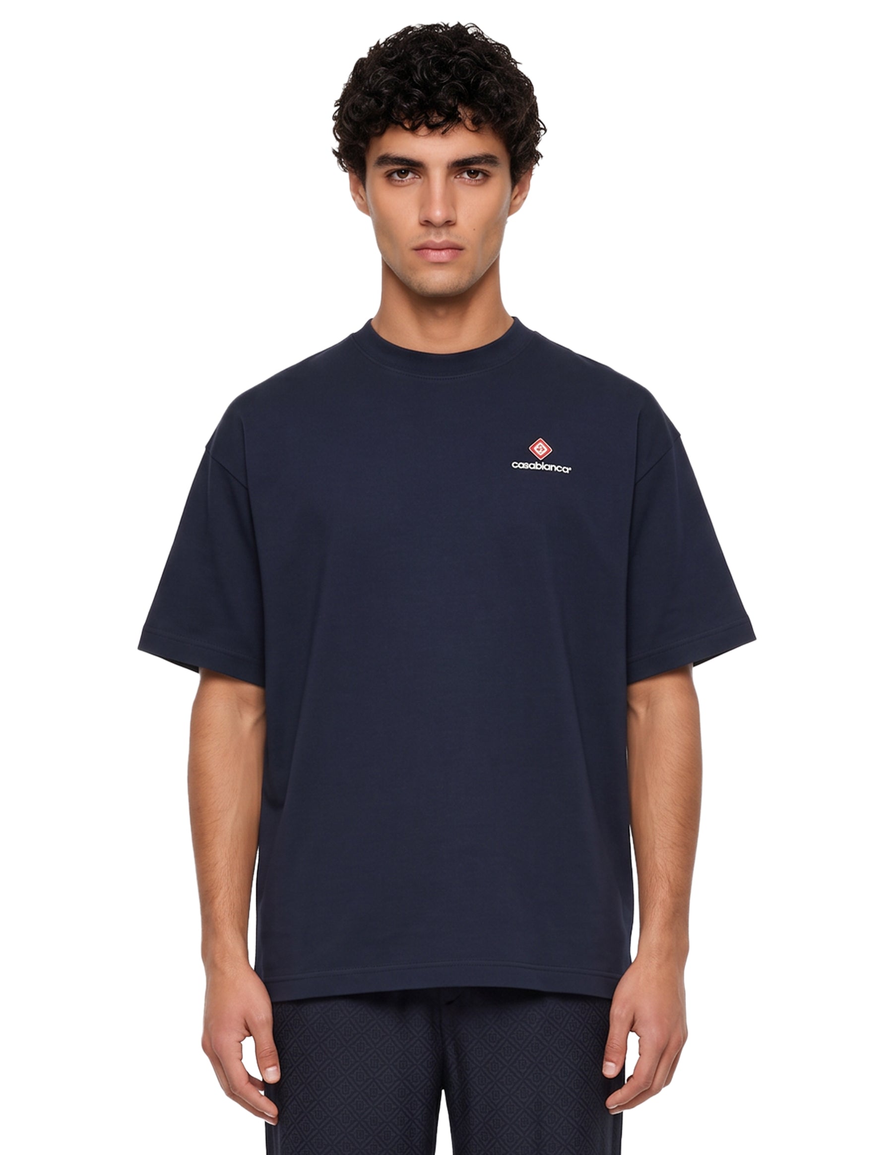 T-shirt oversize Sport Type in blu 